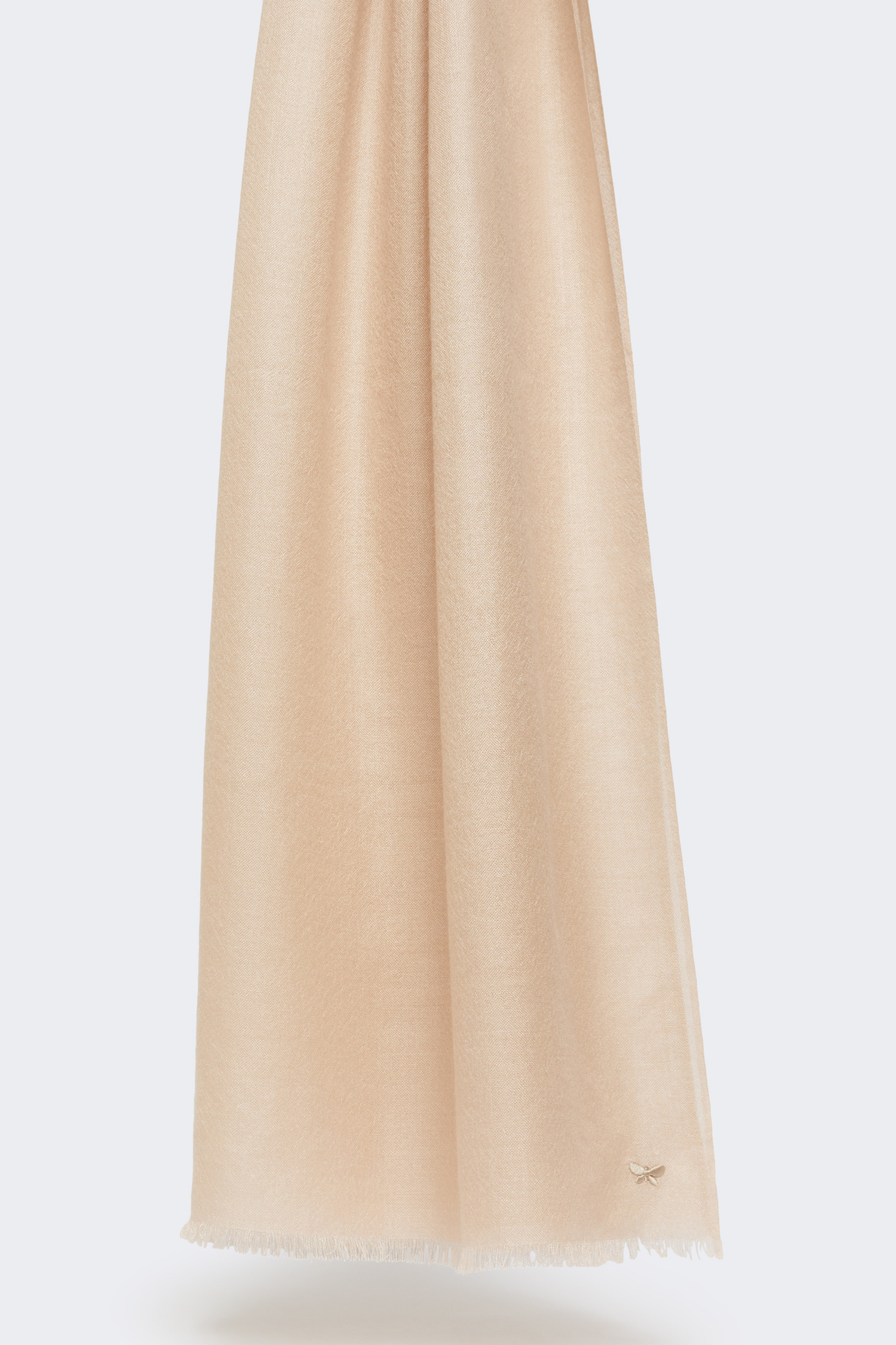 Rauche Silk Blend Stole, Material: 55% Cashmere, 45% Silk, Colour: Pink, Fit: Rectangular stole, 180 x 80 cm, New Arrivals, FW25, Espace Cannelle