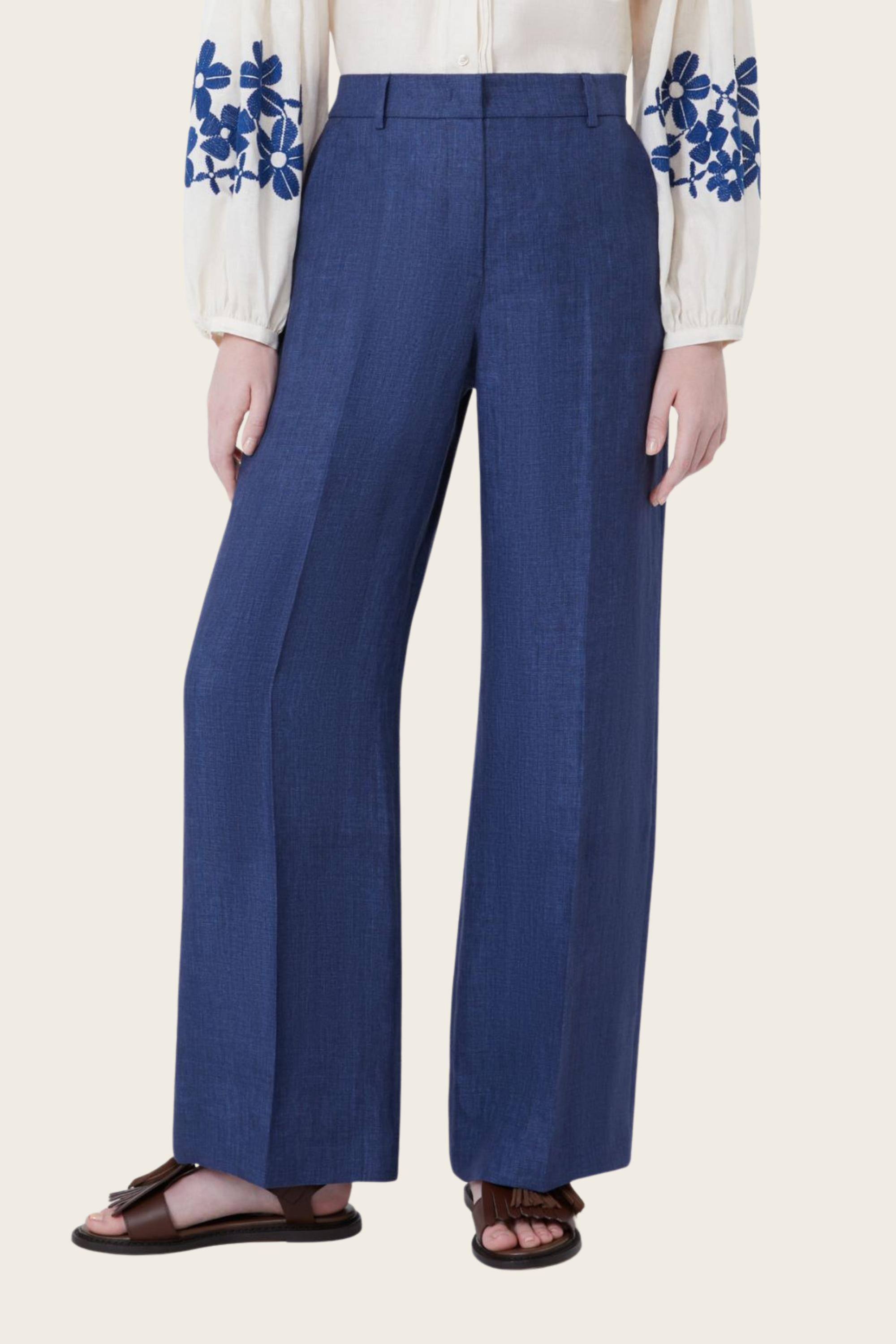 Linen canvas trousers - MaxMara