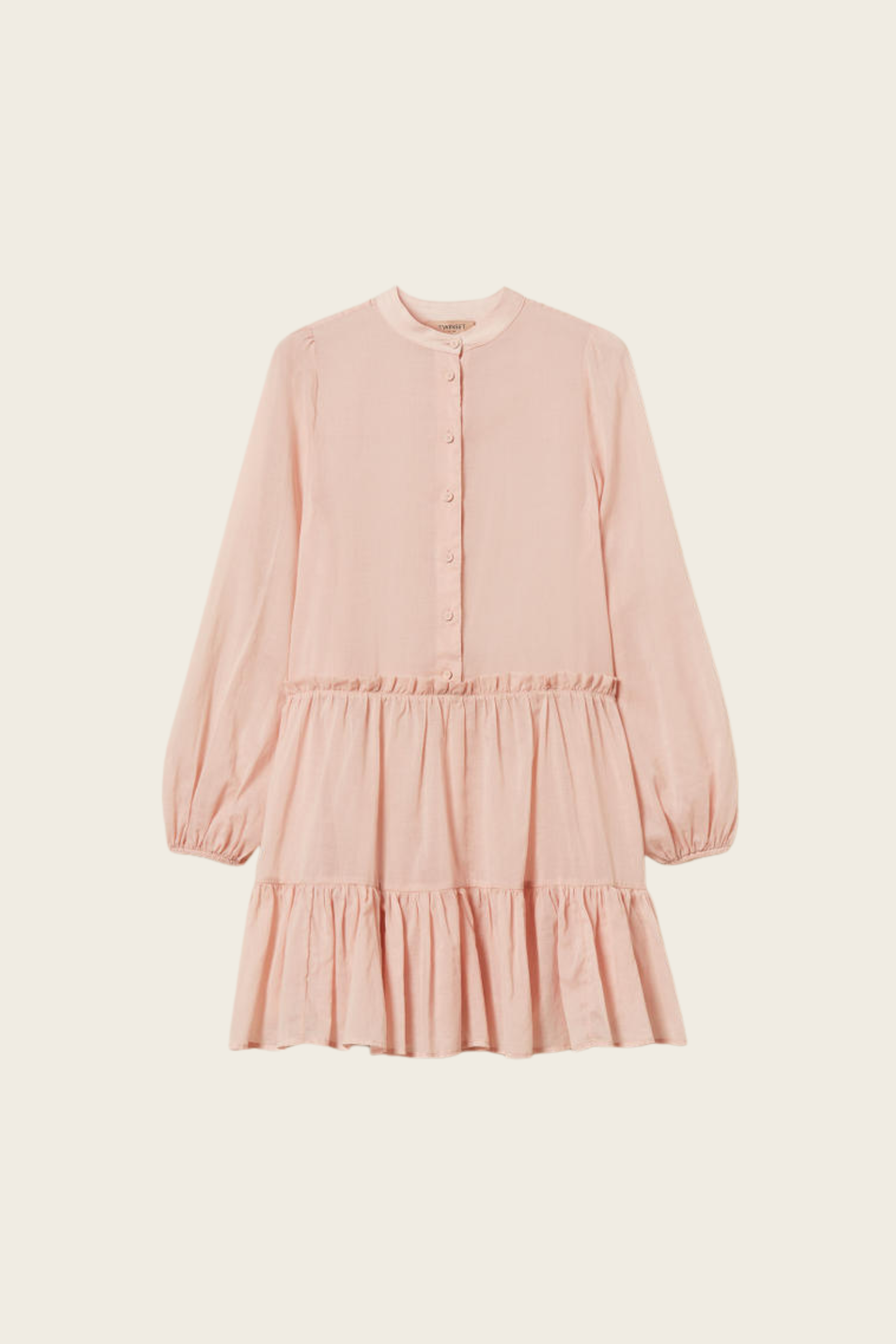 Short Muslin Dress with Flounces - Twinset