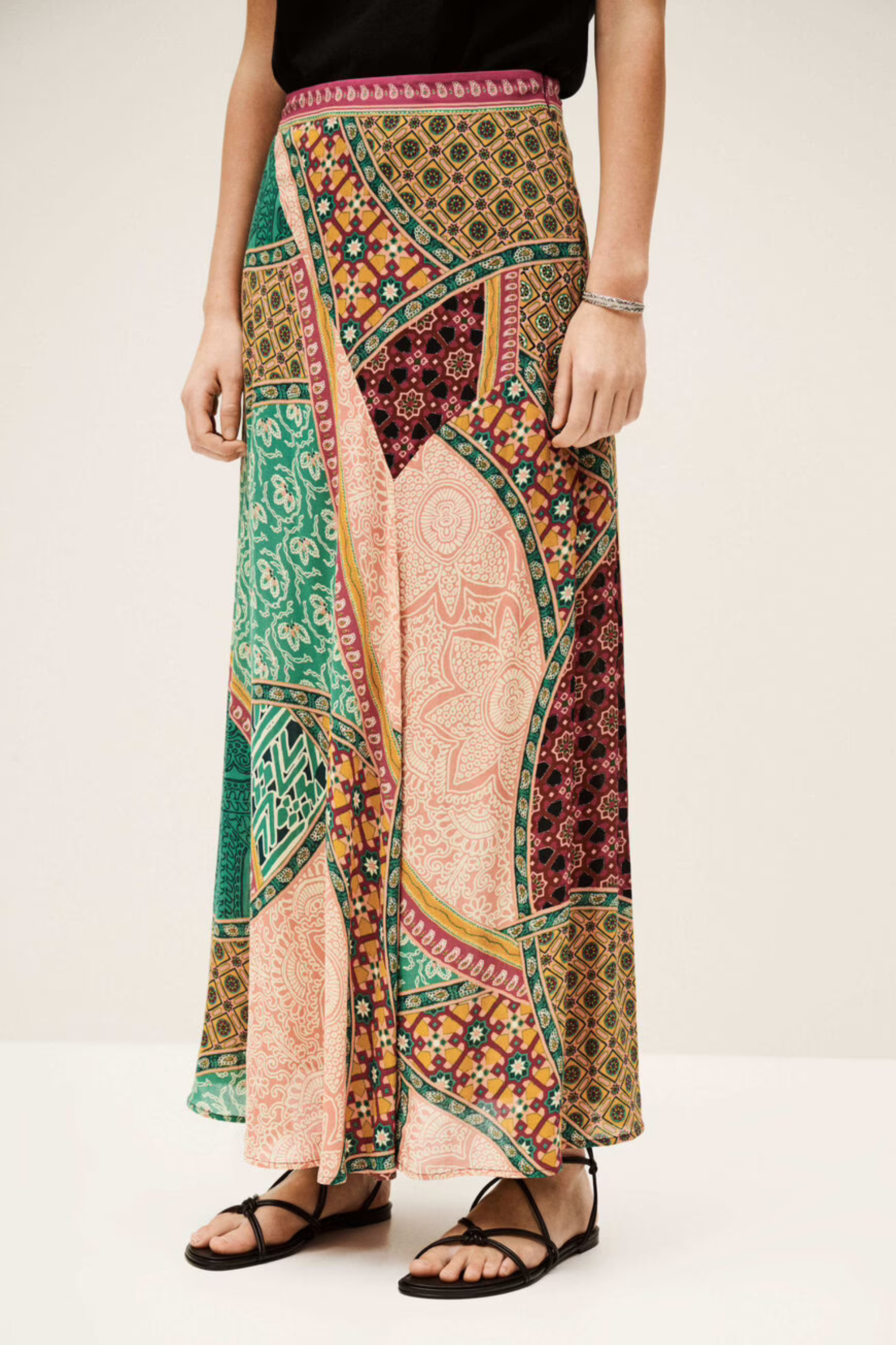Fancy fluid midi skirt - Ba&Sh