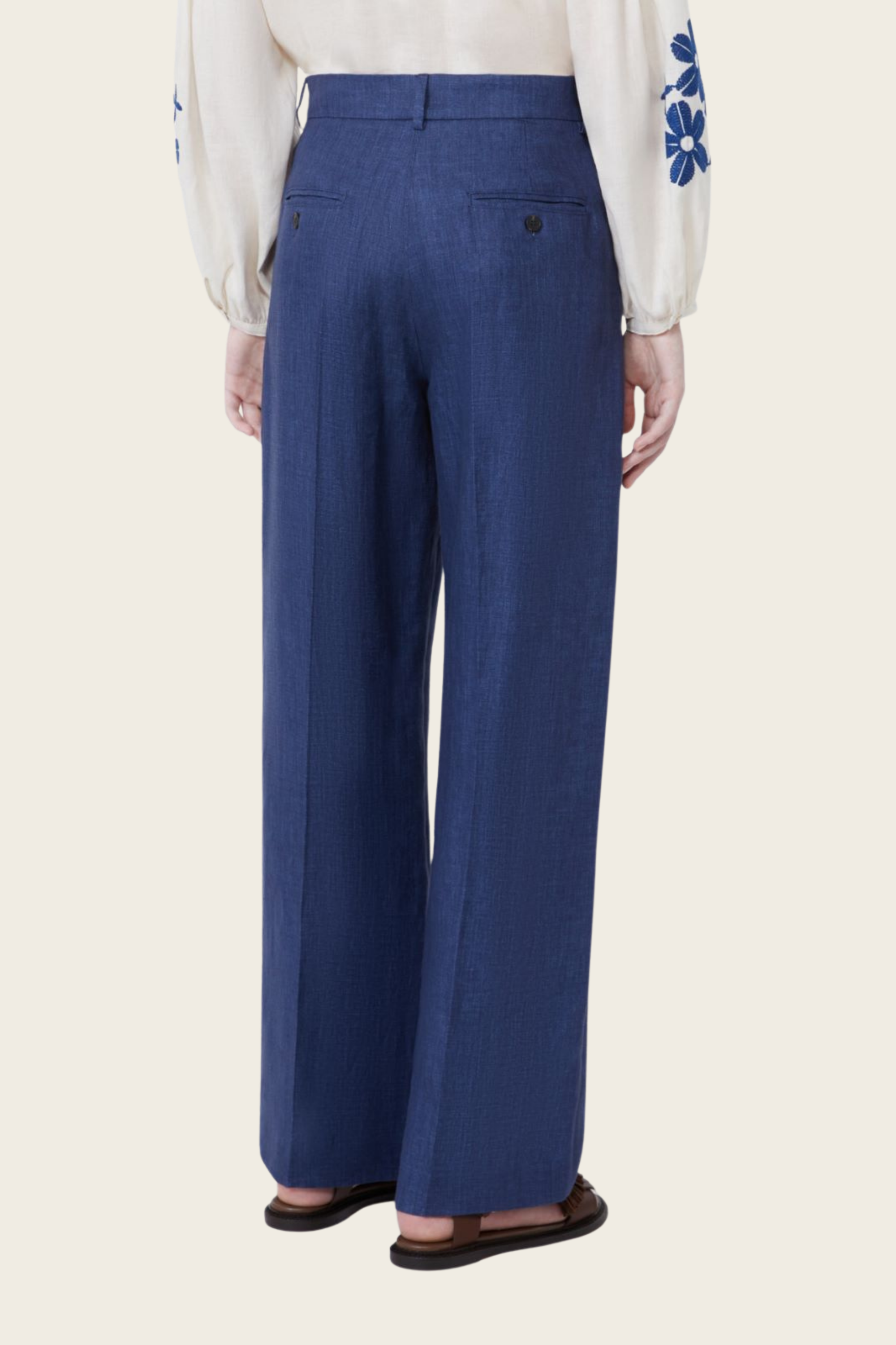 Linen canvas trousers - MaxMara