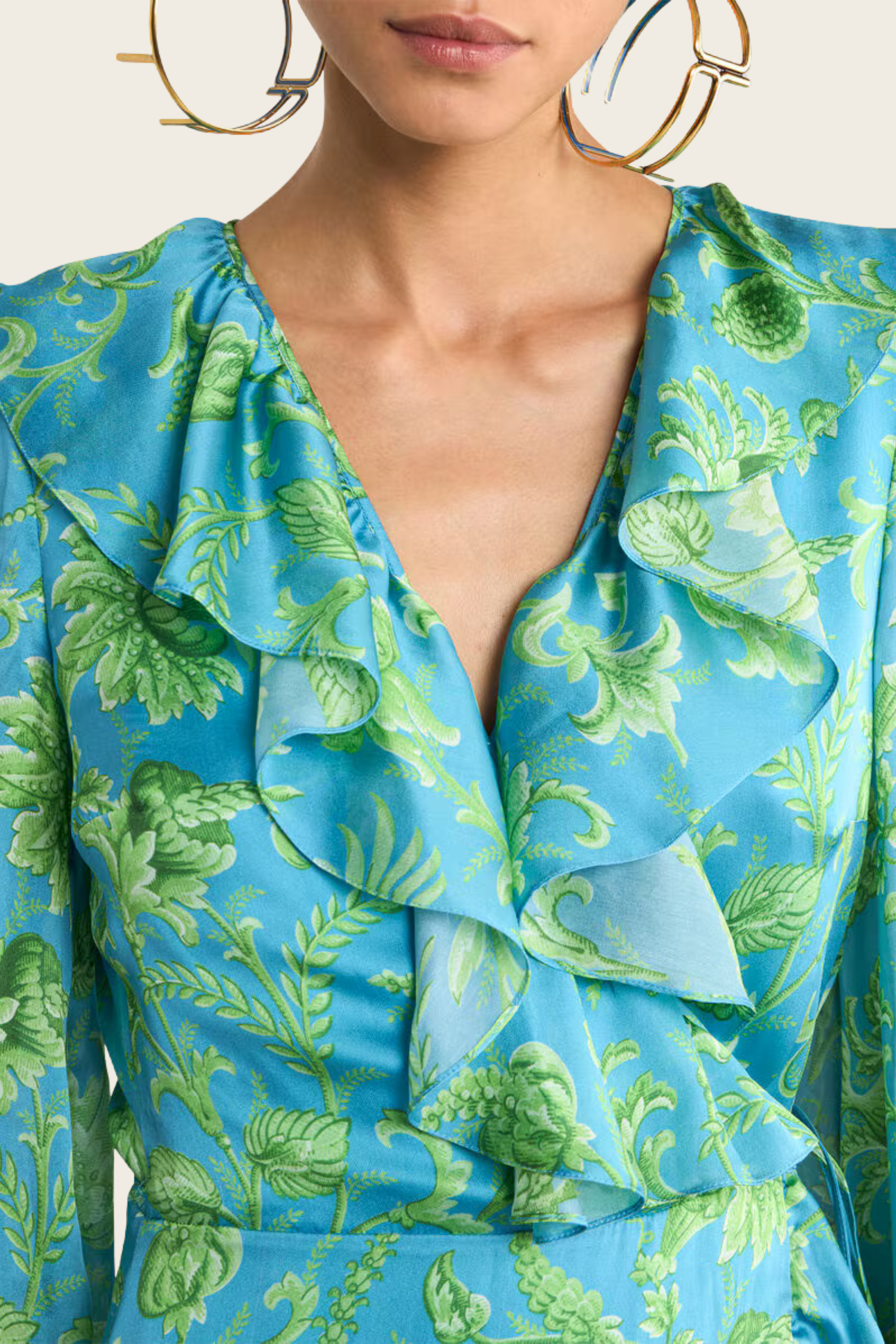 Peau D'ange Long Wrap Dress - Etro