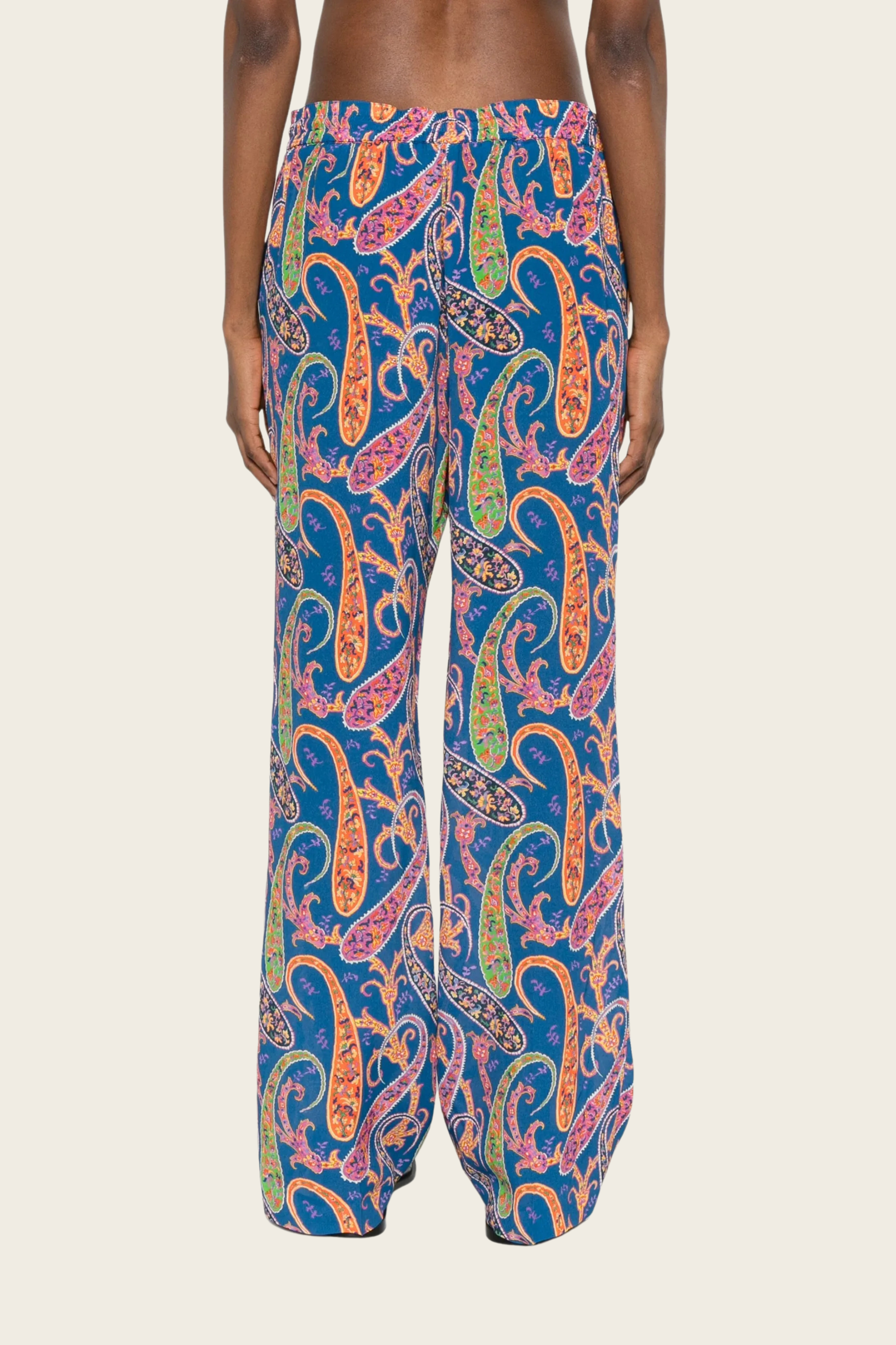 Paisley Print Palazzo Trousers - Etro