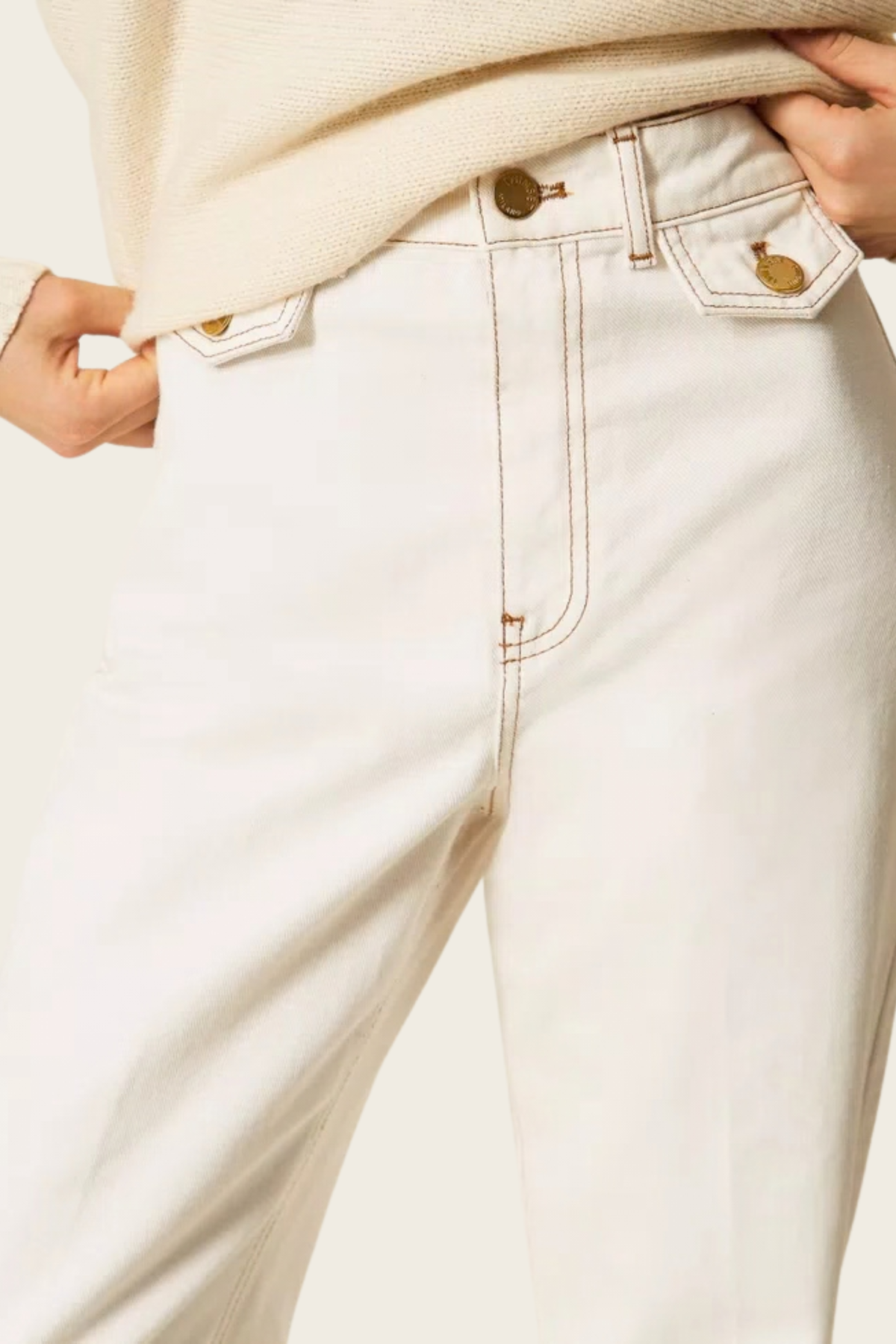Bull Denim Trousers - Twinset
