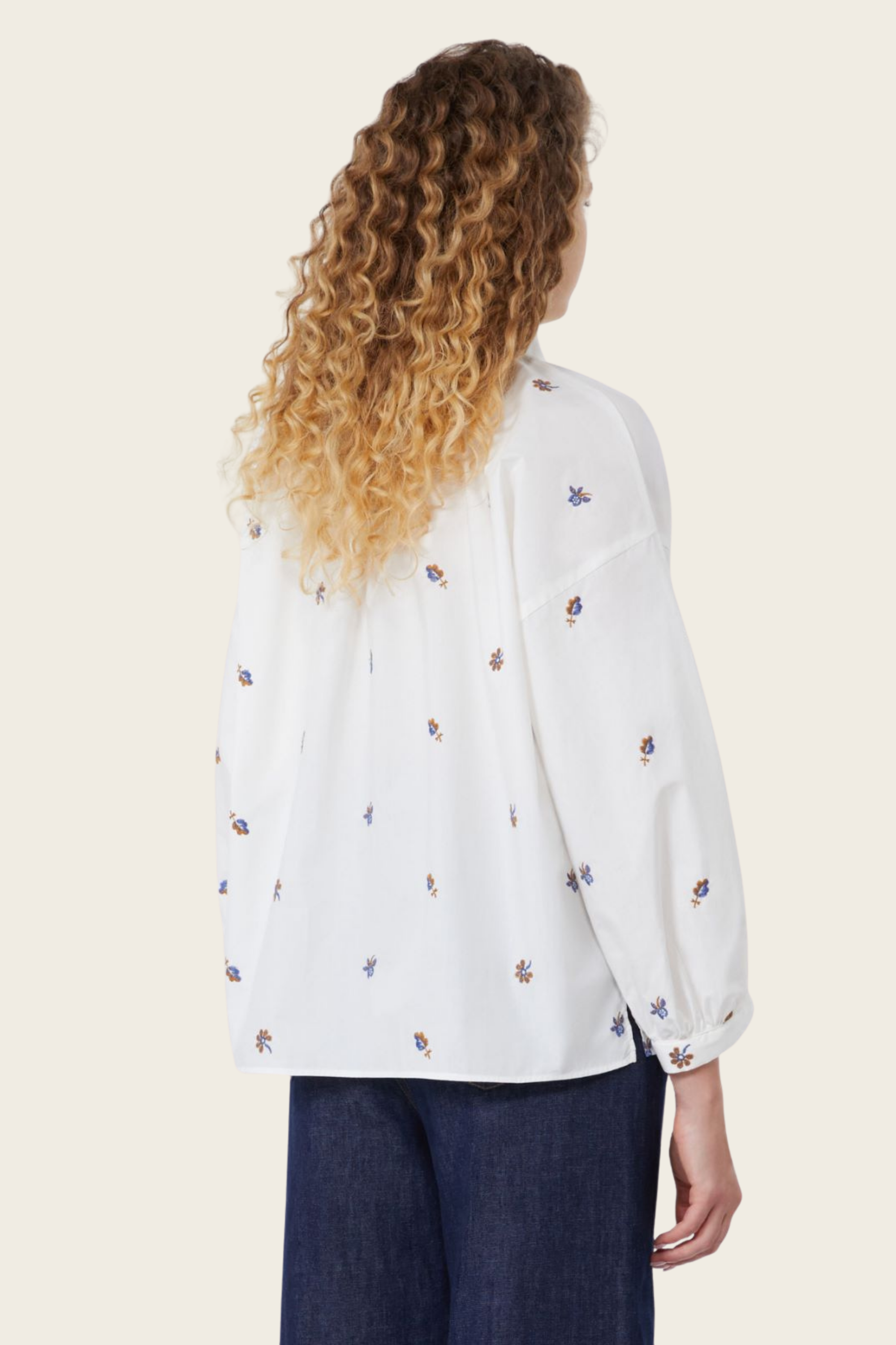 Poplin shirt with embroidery - MaxMara