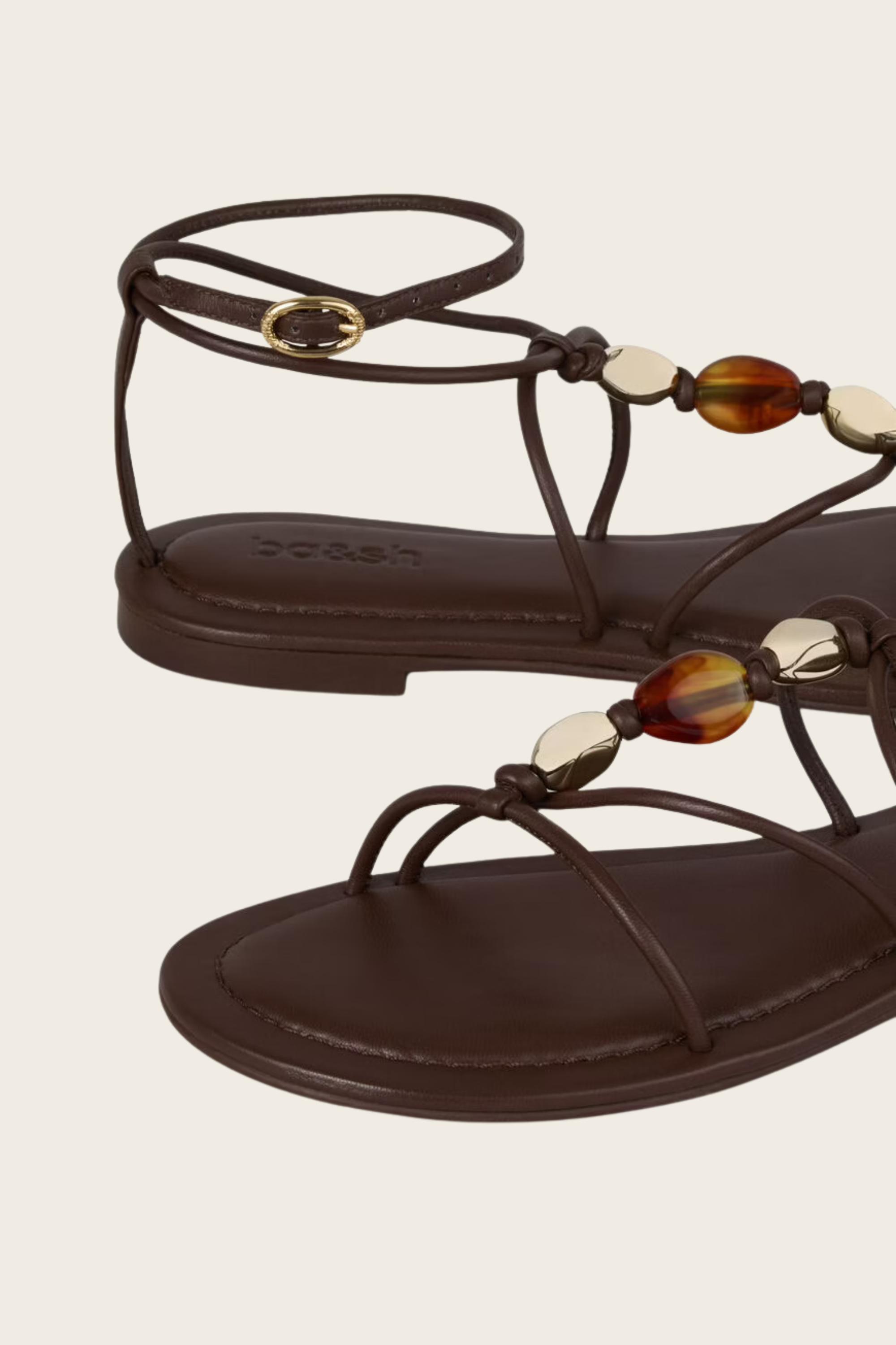 Caya Leather Sandals - Ba&Sh