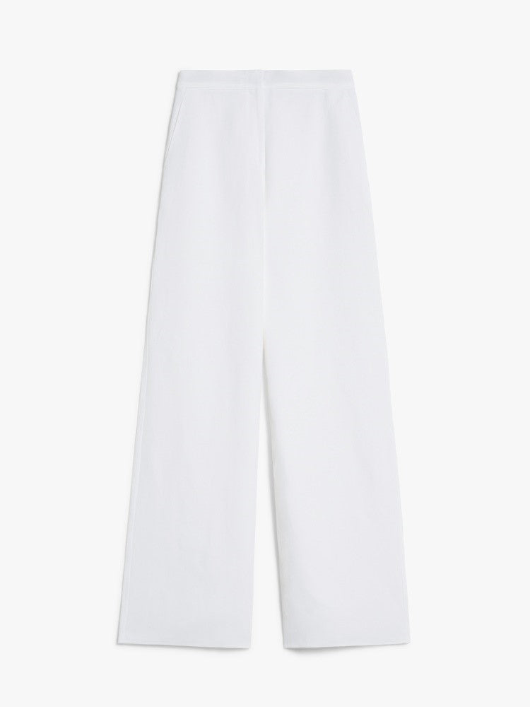 Flowing viscose and linen trousers - MaxMara Studio