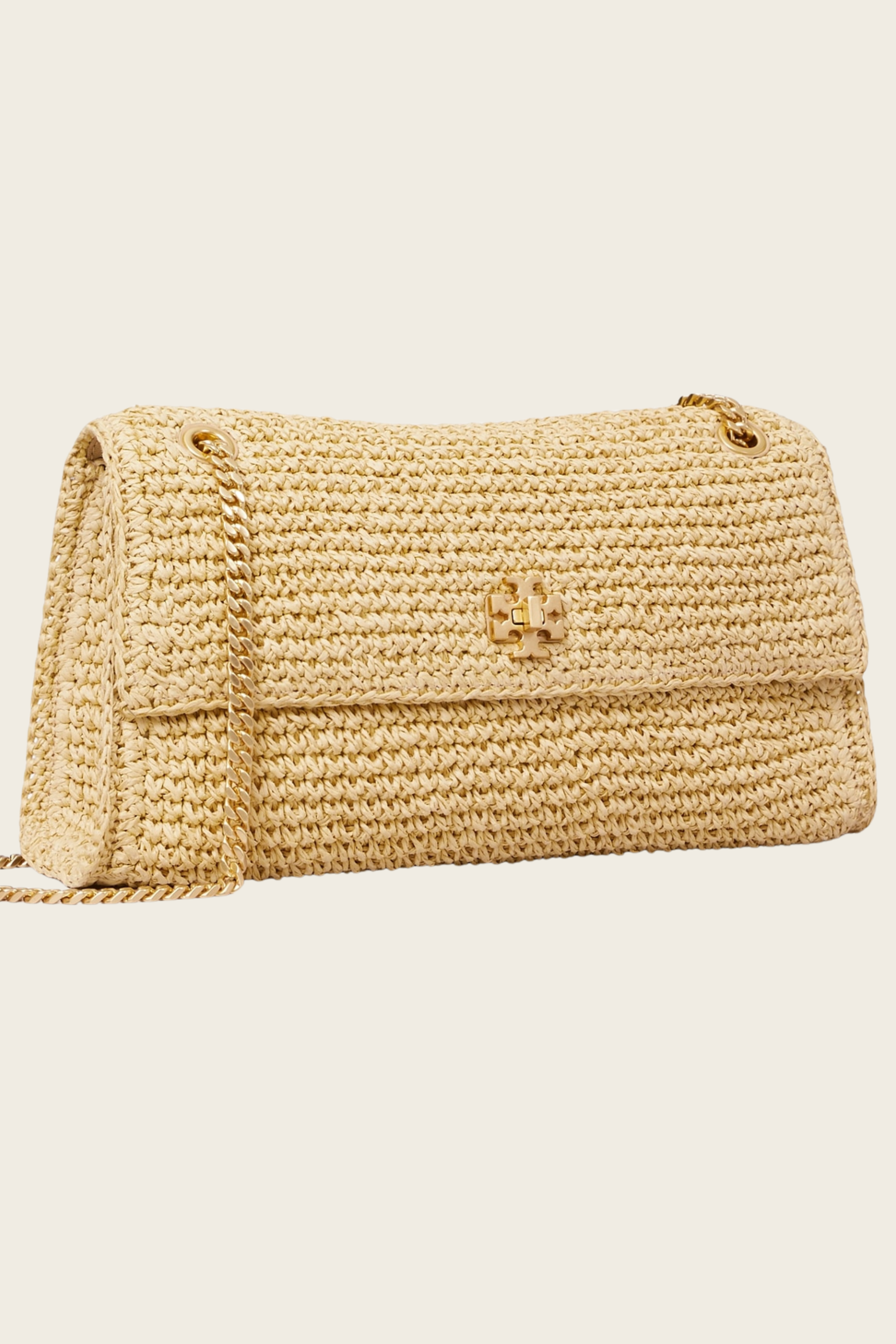 Kira Turnlock Woven Shoulder Bag - Tory Burch - ESPACE CANNELLE