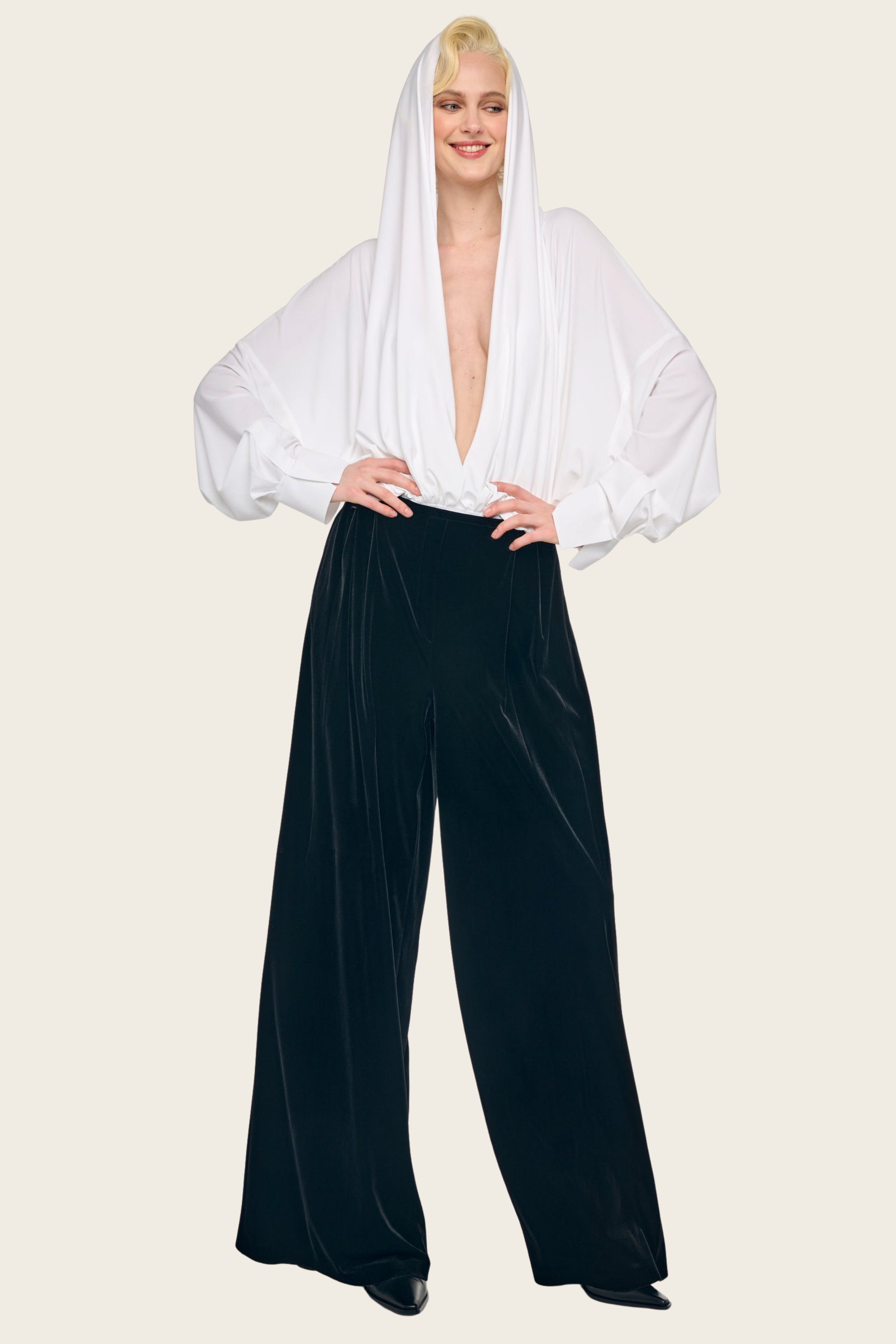 Mens Pleat Pants - Norma Kamali