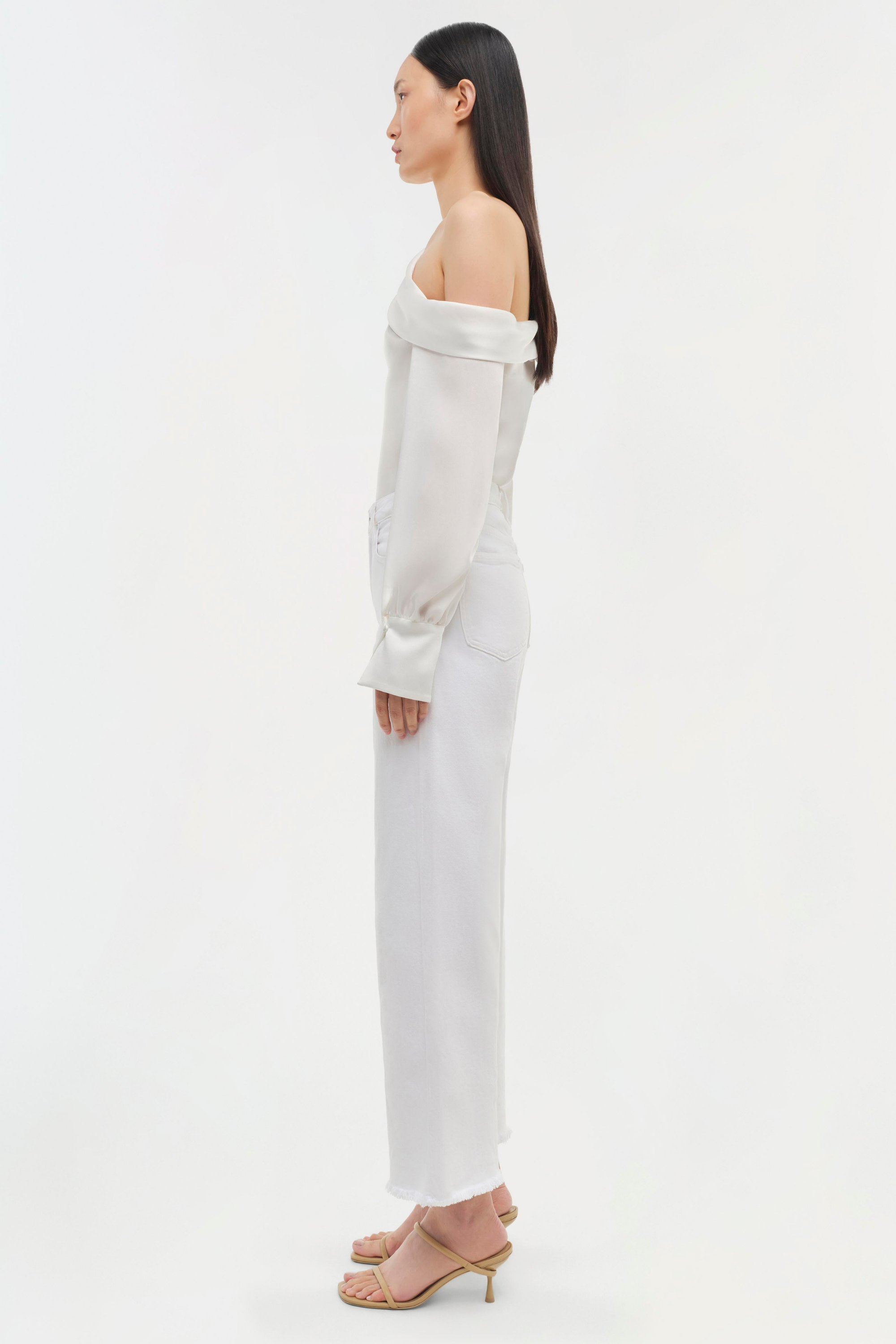 Alice Top White Long Sleeve Top - Simkhai