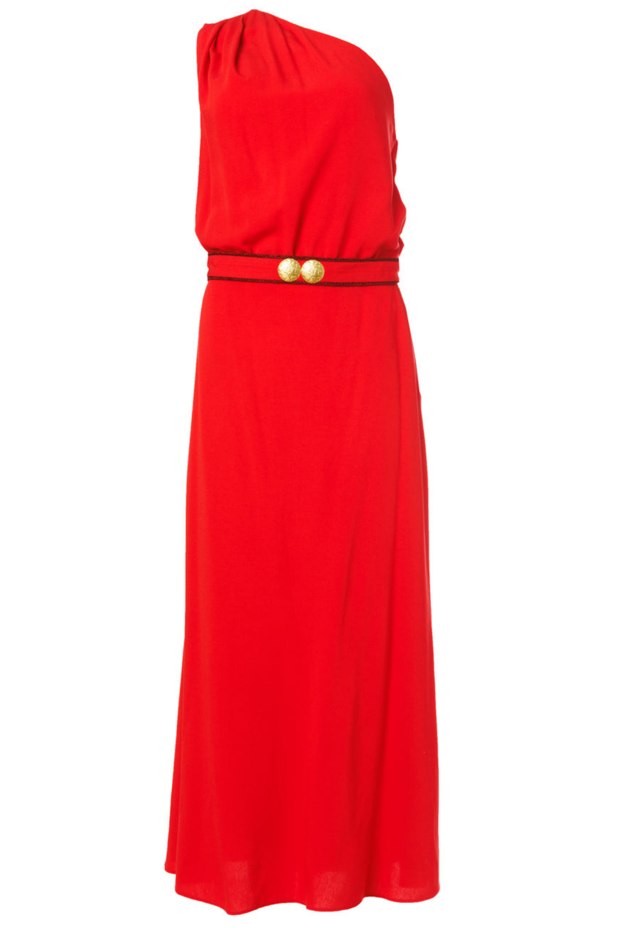 Porpes One Shoulder Midi Dress - Ancient Kallos