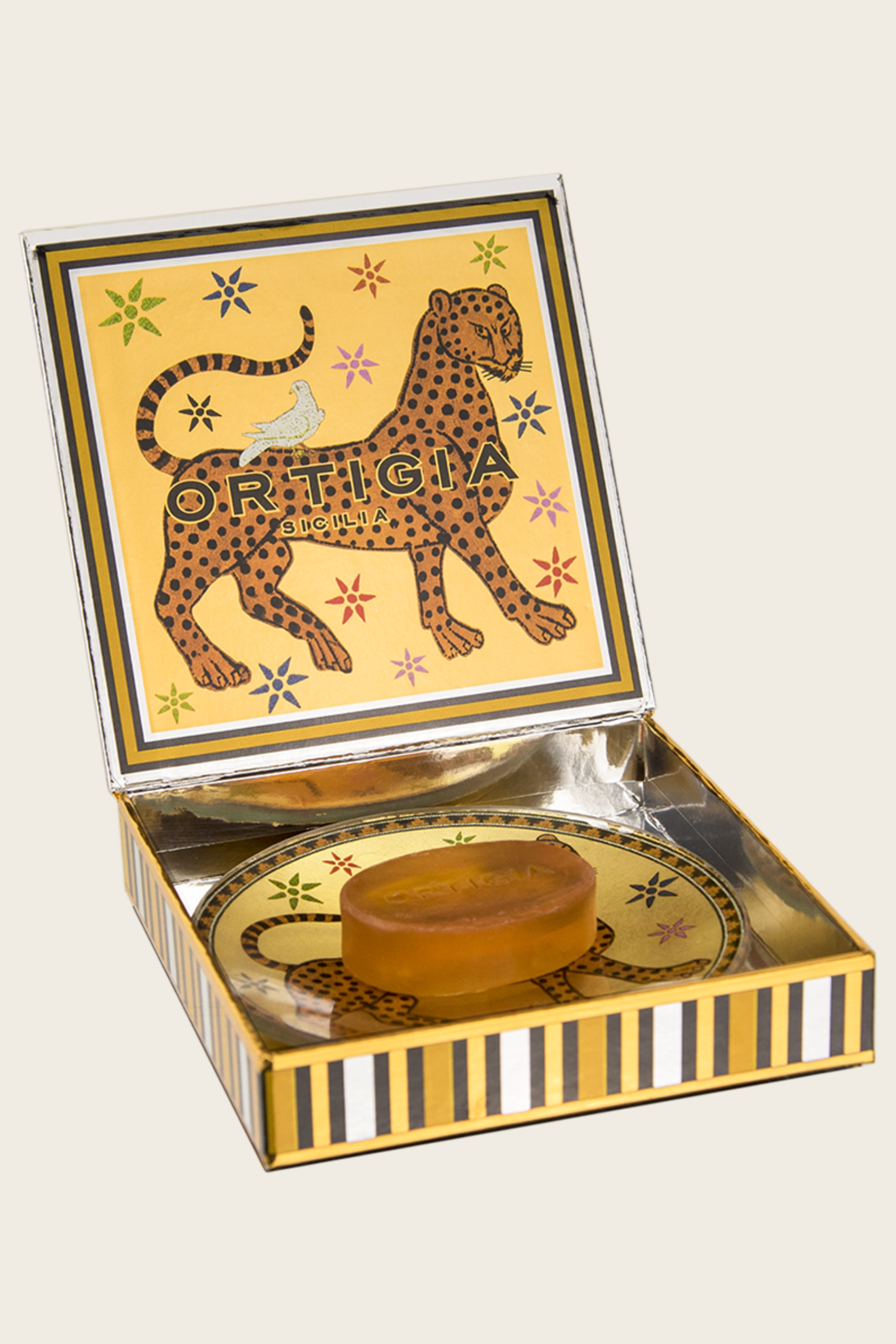 Conjunto Ambra de Prato de Vidro e Sabonete – Ortigia Sicilia