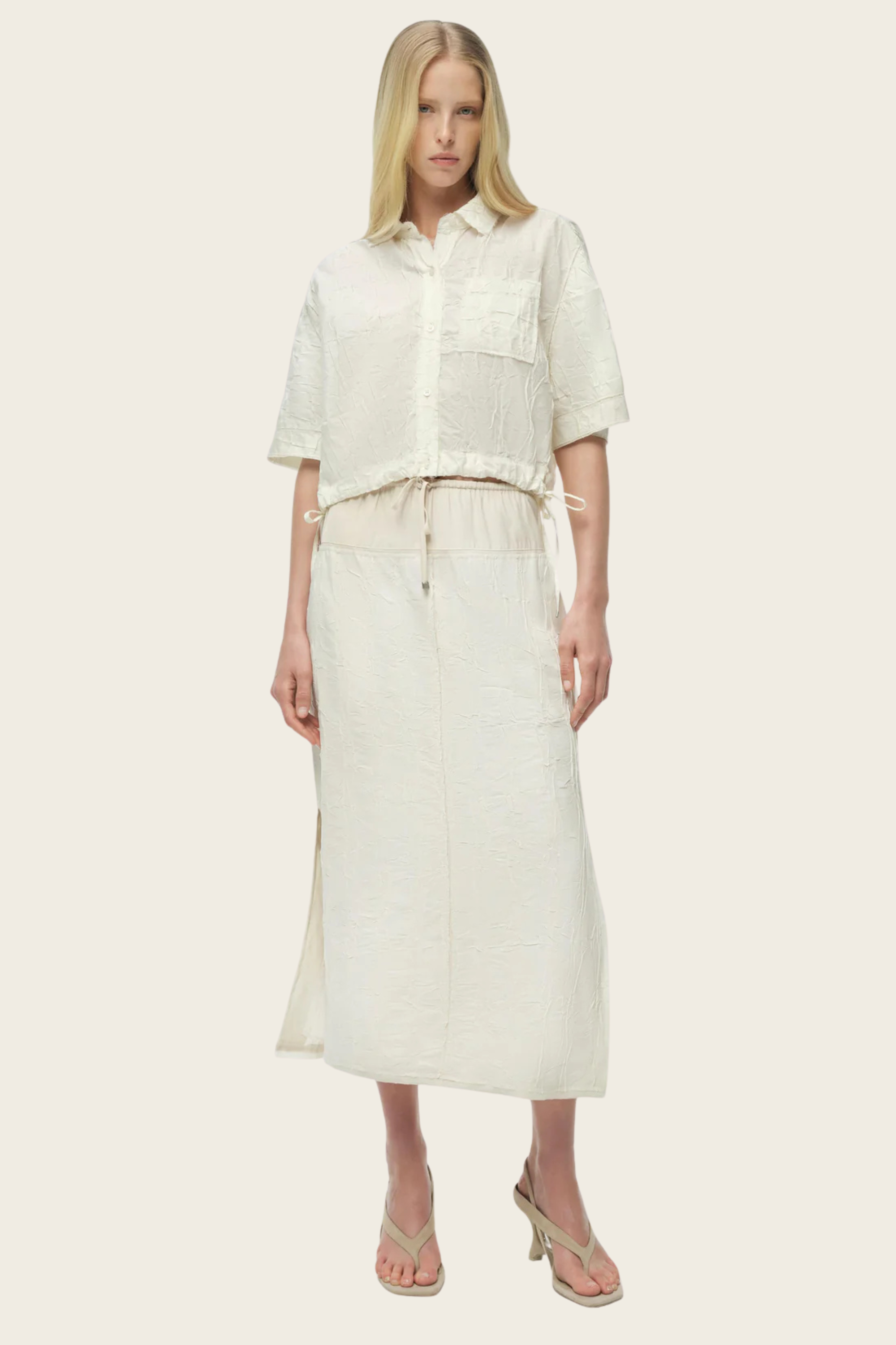 Ryland Camp Shirt & Huxen Midi Skirt - Simkhai