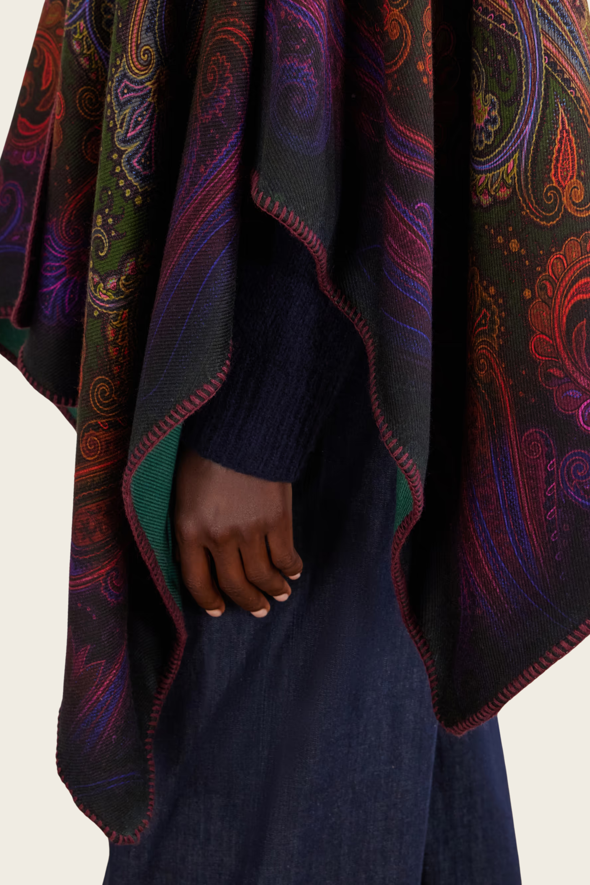 Reversible Paisley Cape - Etro (desc feita) - ESPACE CANNELLE - New Arrivals