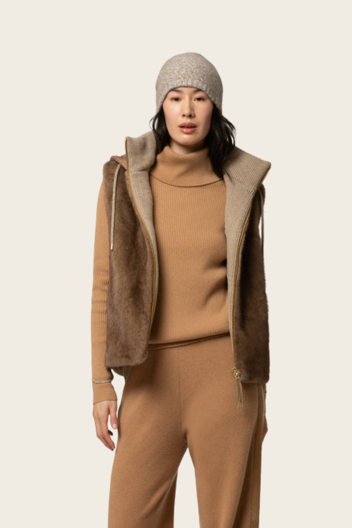 Faux-Fur Puffer Vest - Max&Moi
