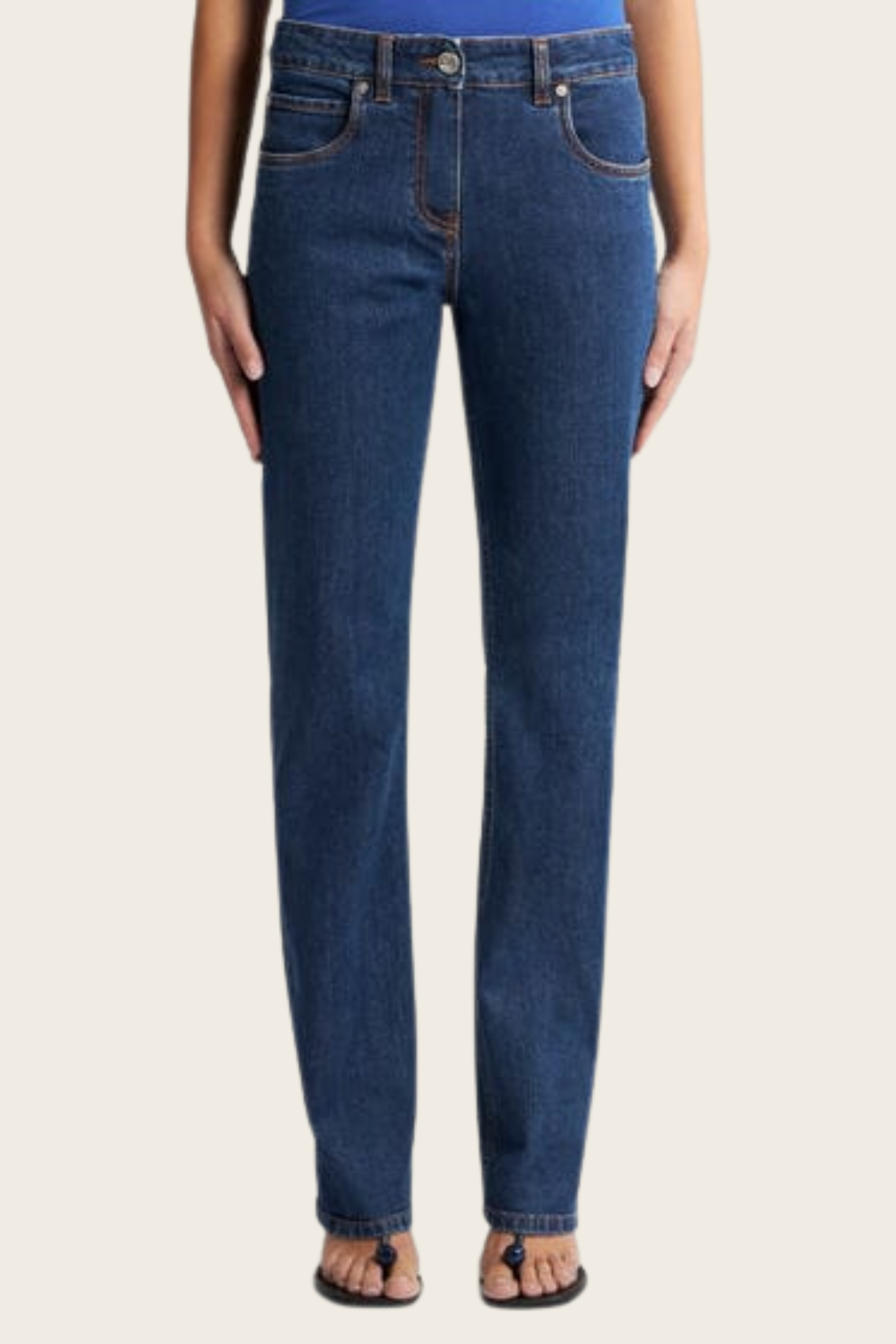Jeans with embroidered rear - Etro