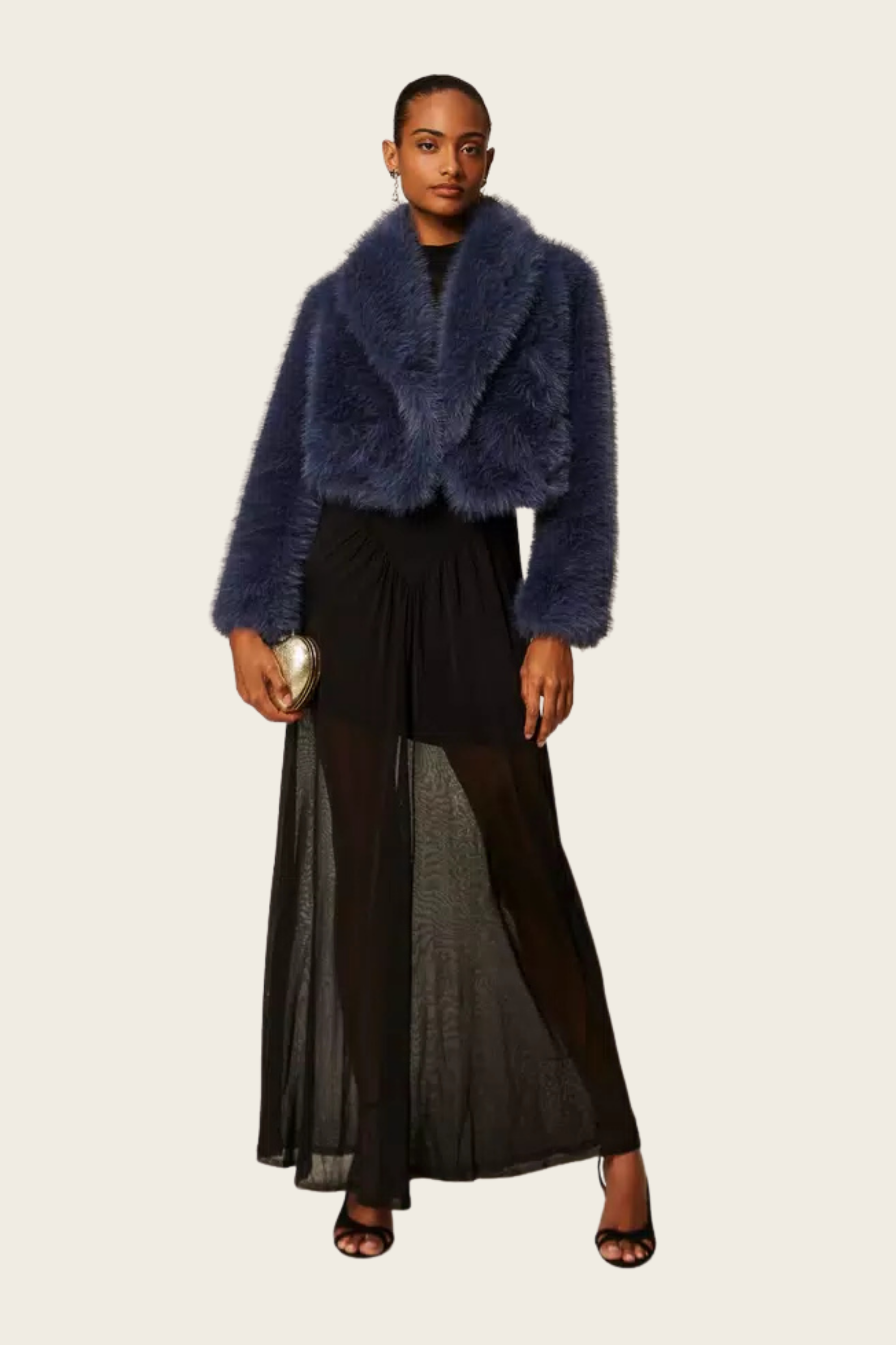 Short Faux Fur Jacket - Twinset