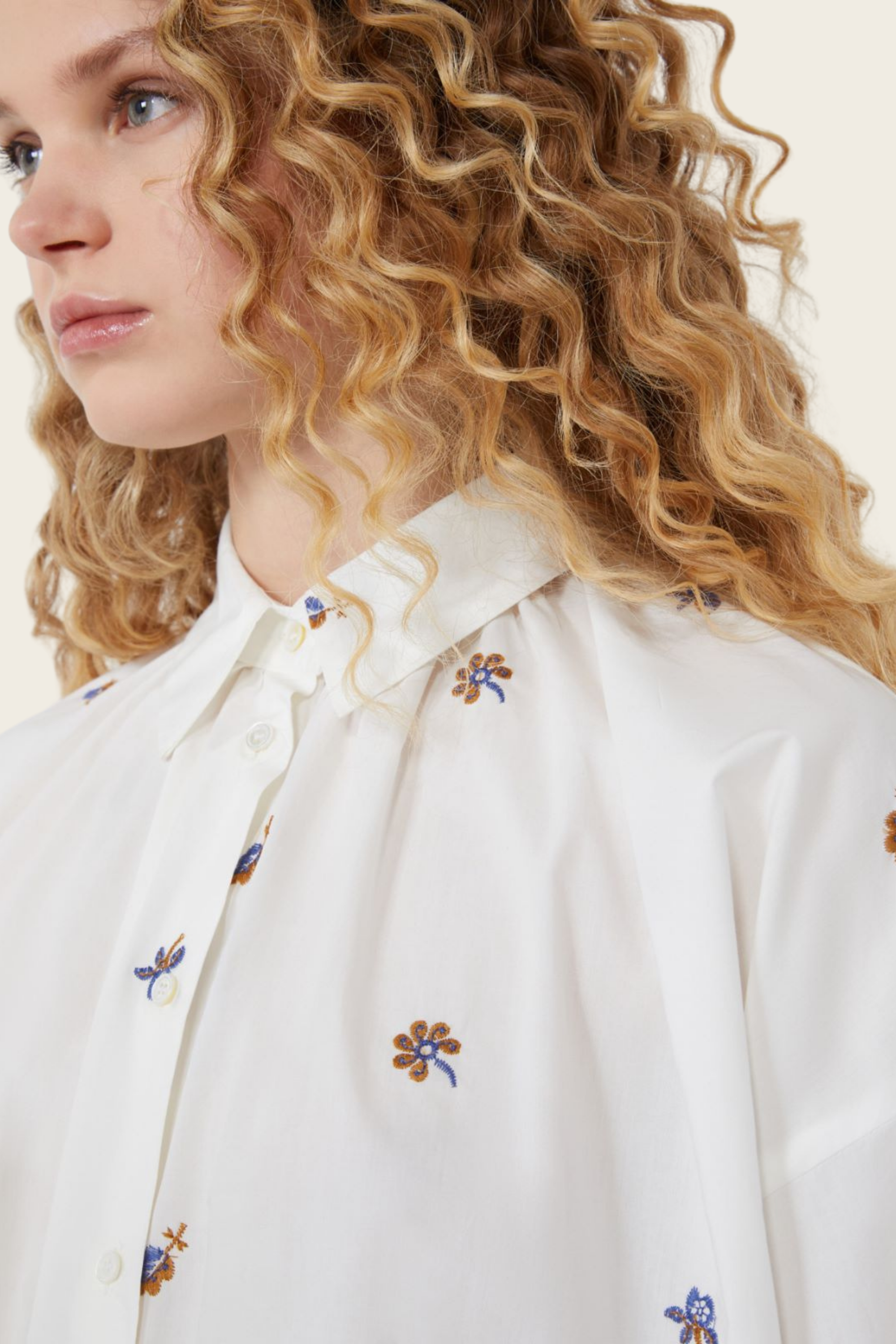 Poplin shirt with embroidery - MaxMara