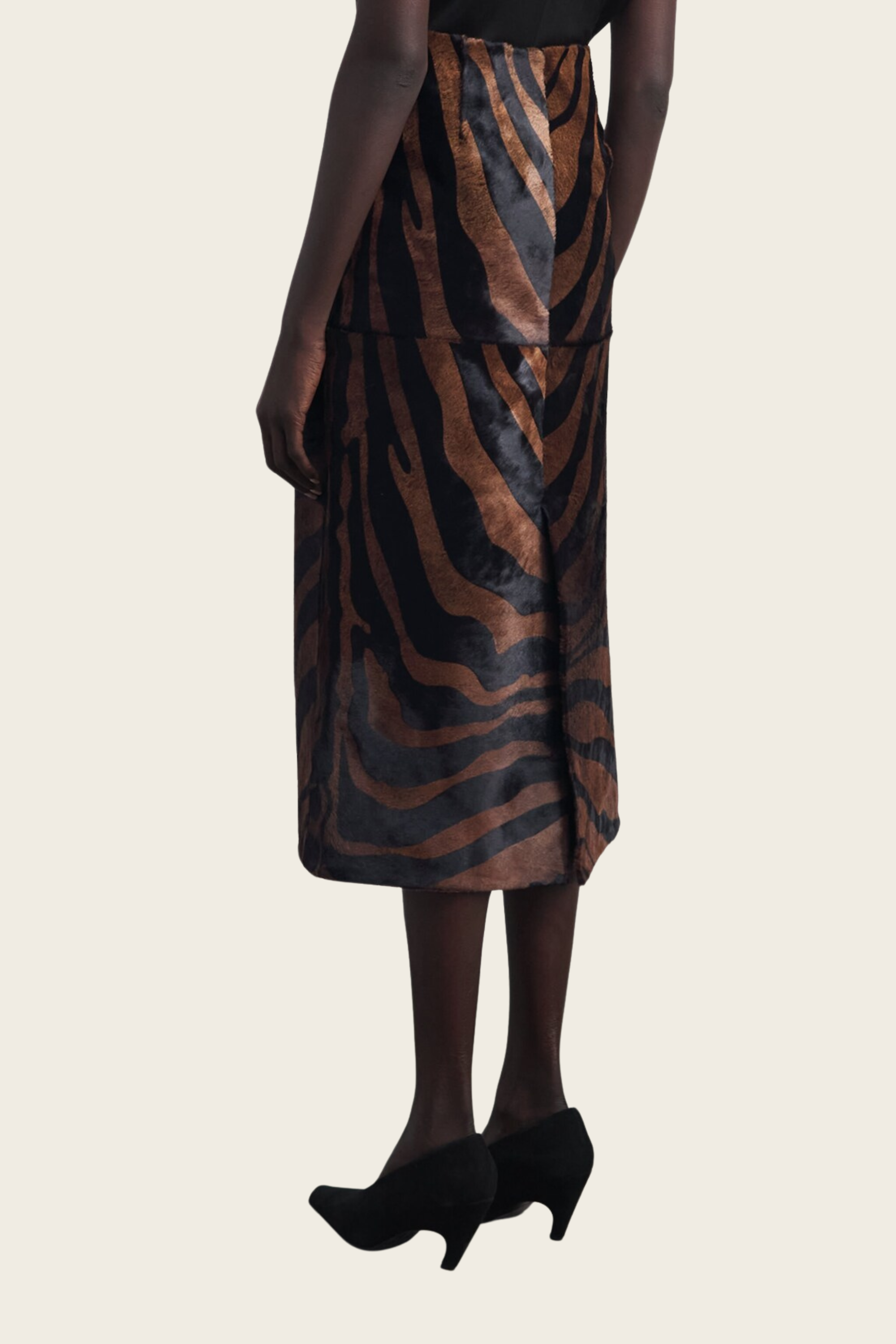 Tobiana Calf Hair Midi Skirt - Simkhai