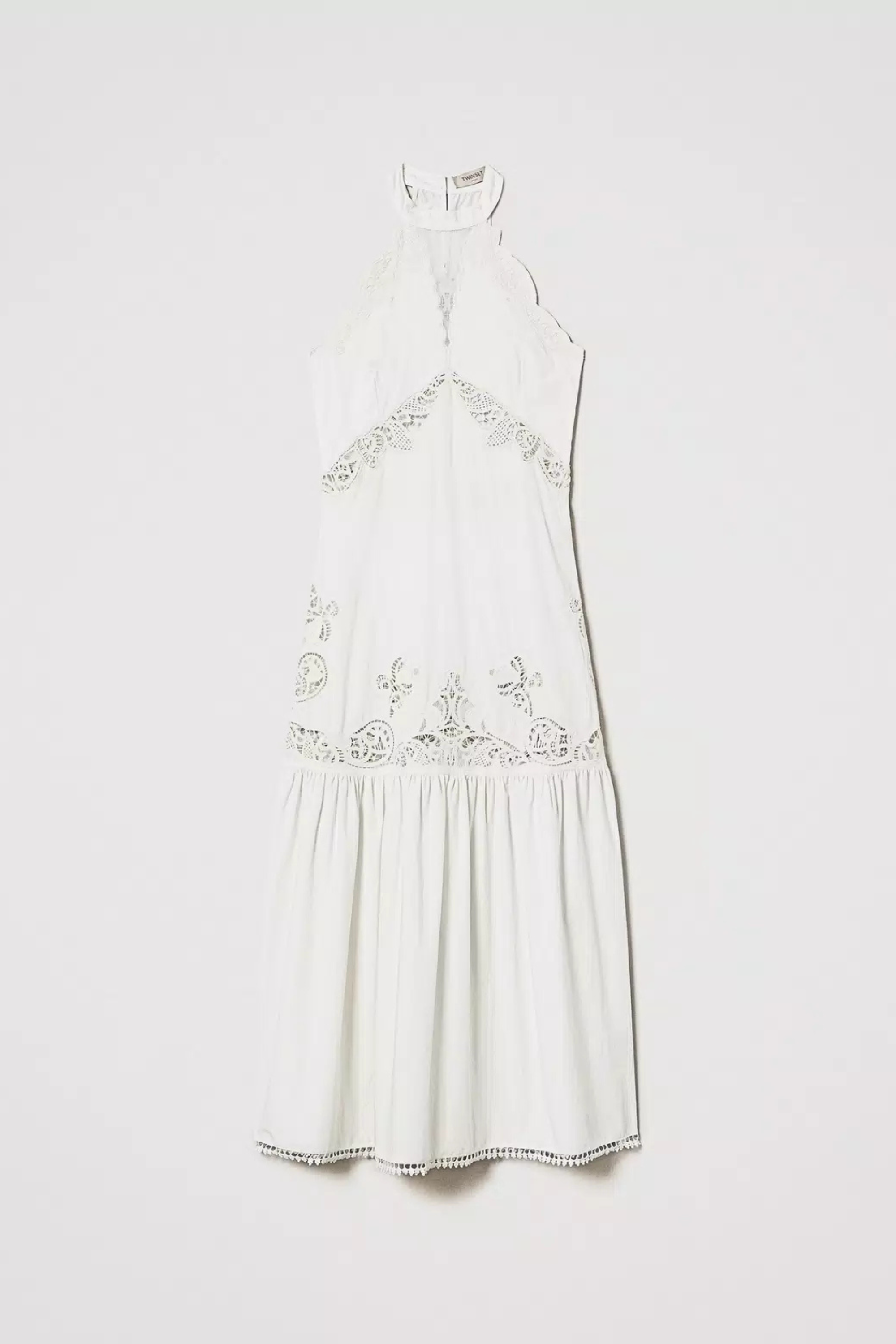 Long dress with embroidery - Twinset