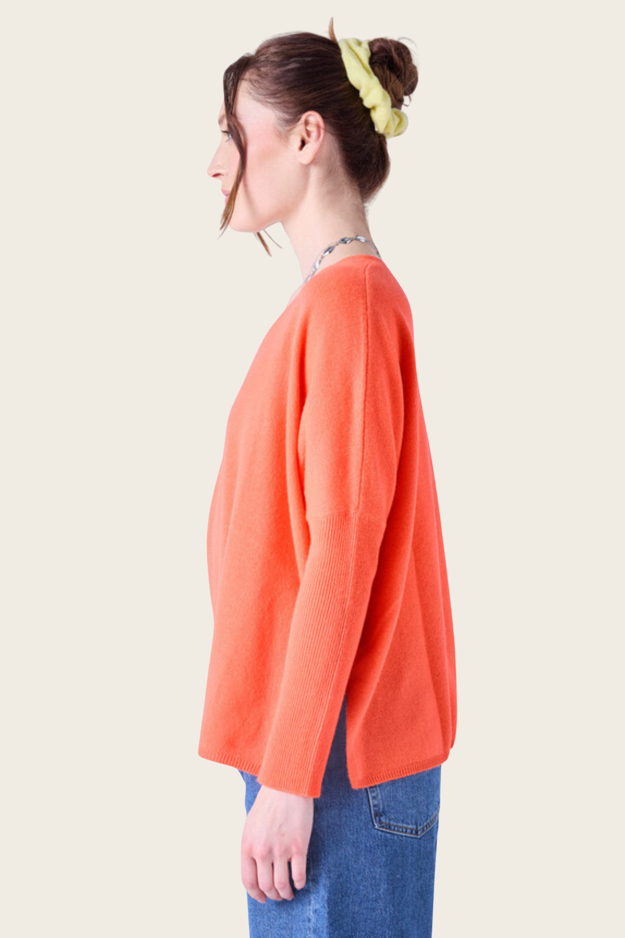 Camille cashmere v-neck poncho jumper - Absolut Cashmere