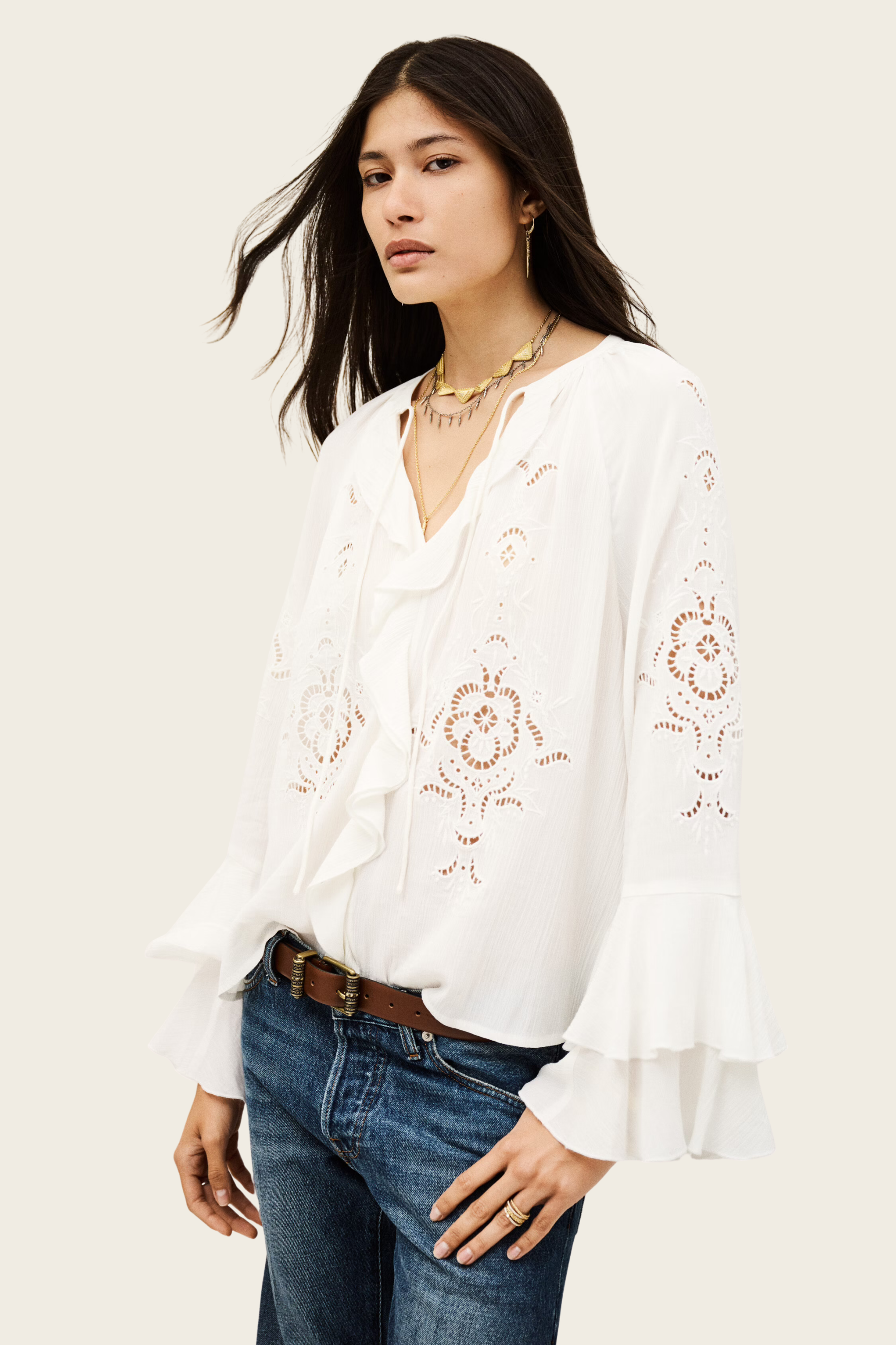 Flounced Blouse Omar - Ba&Sh