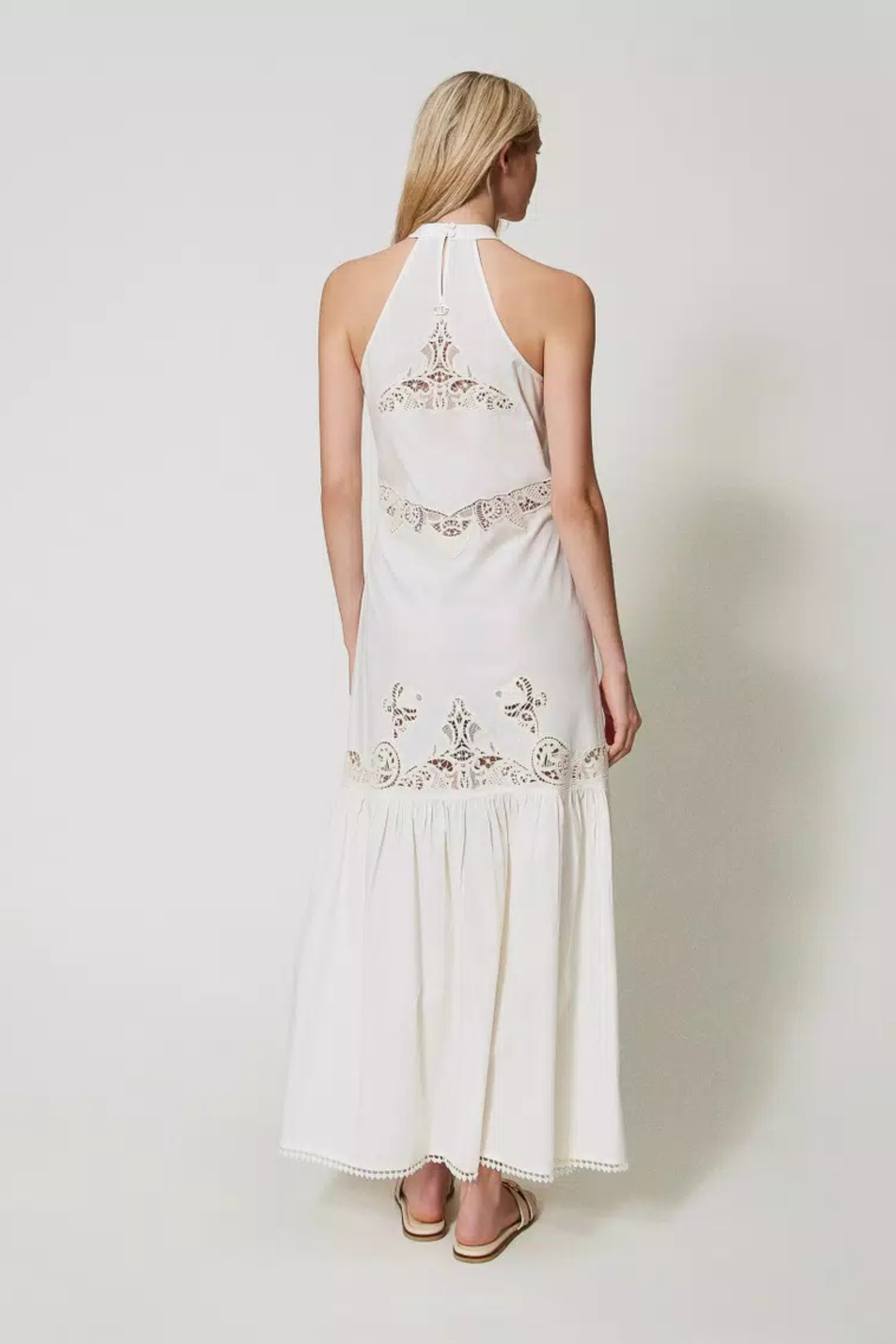 Long dress with embroidery - Twinset