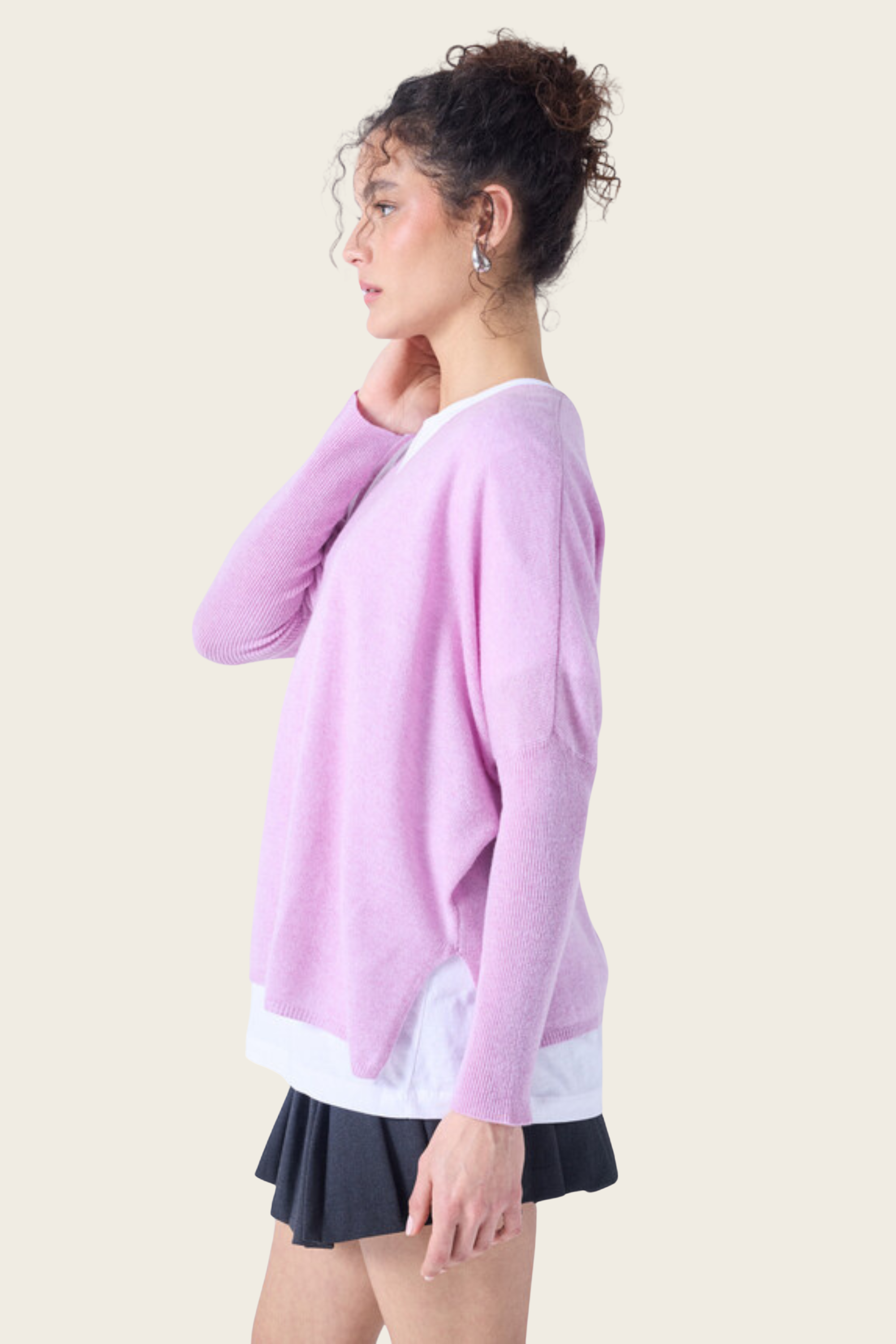 Camille cashmere v-neck poncho jumper - Absolut Cashmere
