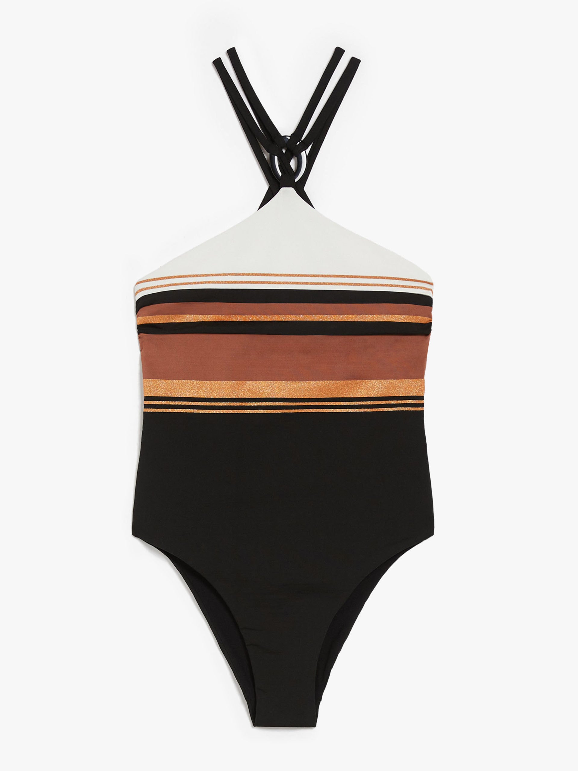 Jacquard jersey one-piece swimsuit - MaxMara Beachwear