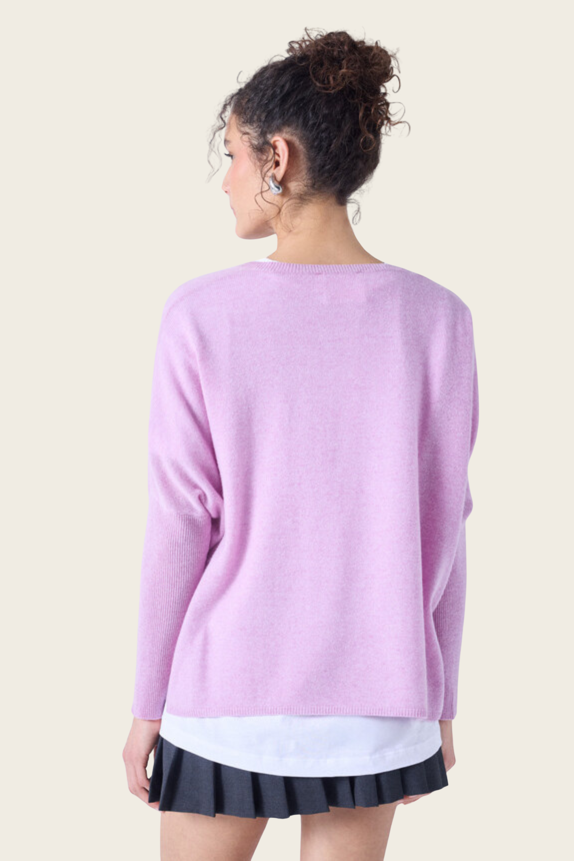 Camille cashmere v-neck poncho jumper - Absolut Cashmere