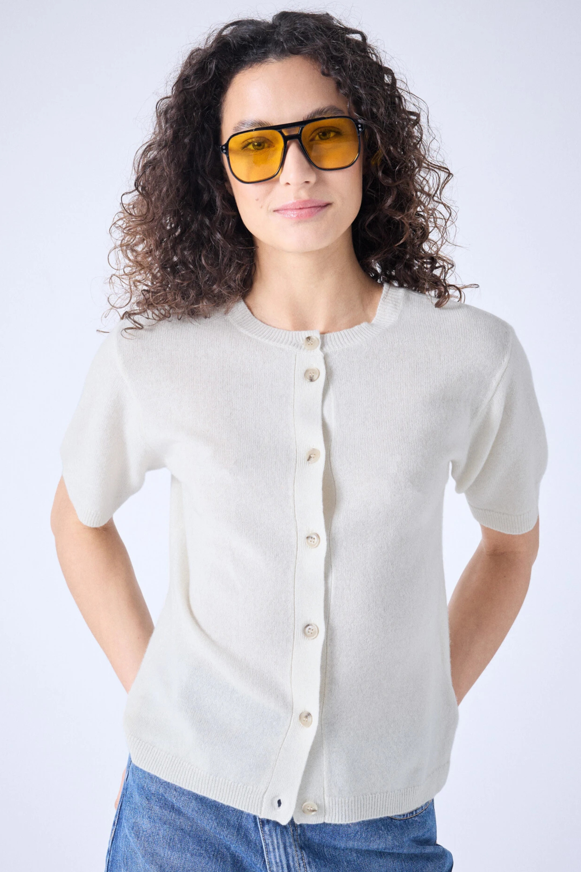 Flavia Round Neck Sweater - Absolut Cashmere