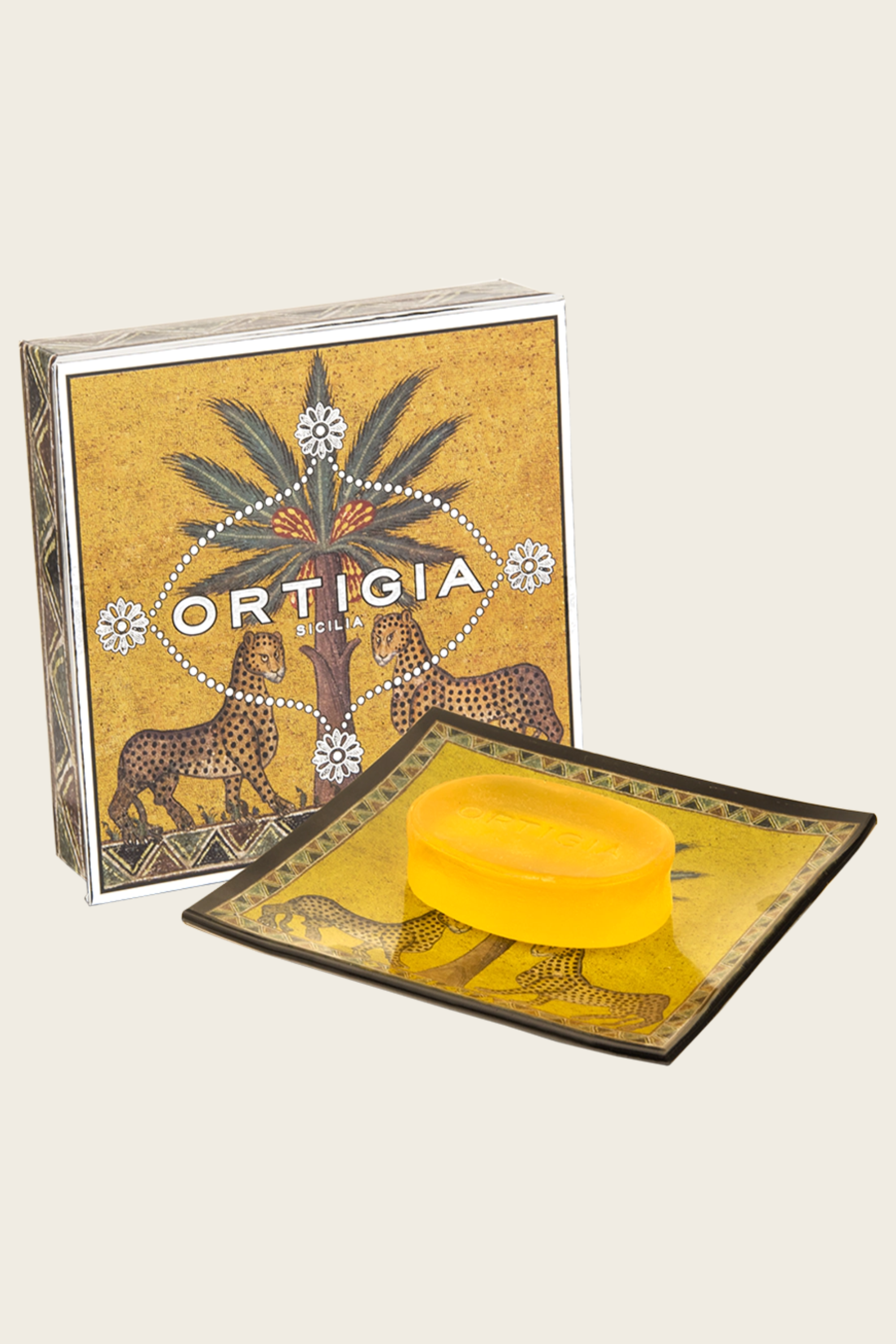 Conjunto Prato de Vidro & Sabonete Zagara — Ortigia Sicilia