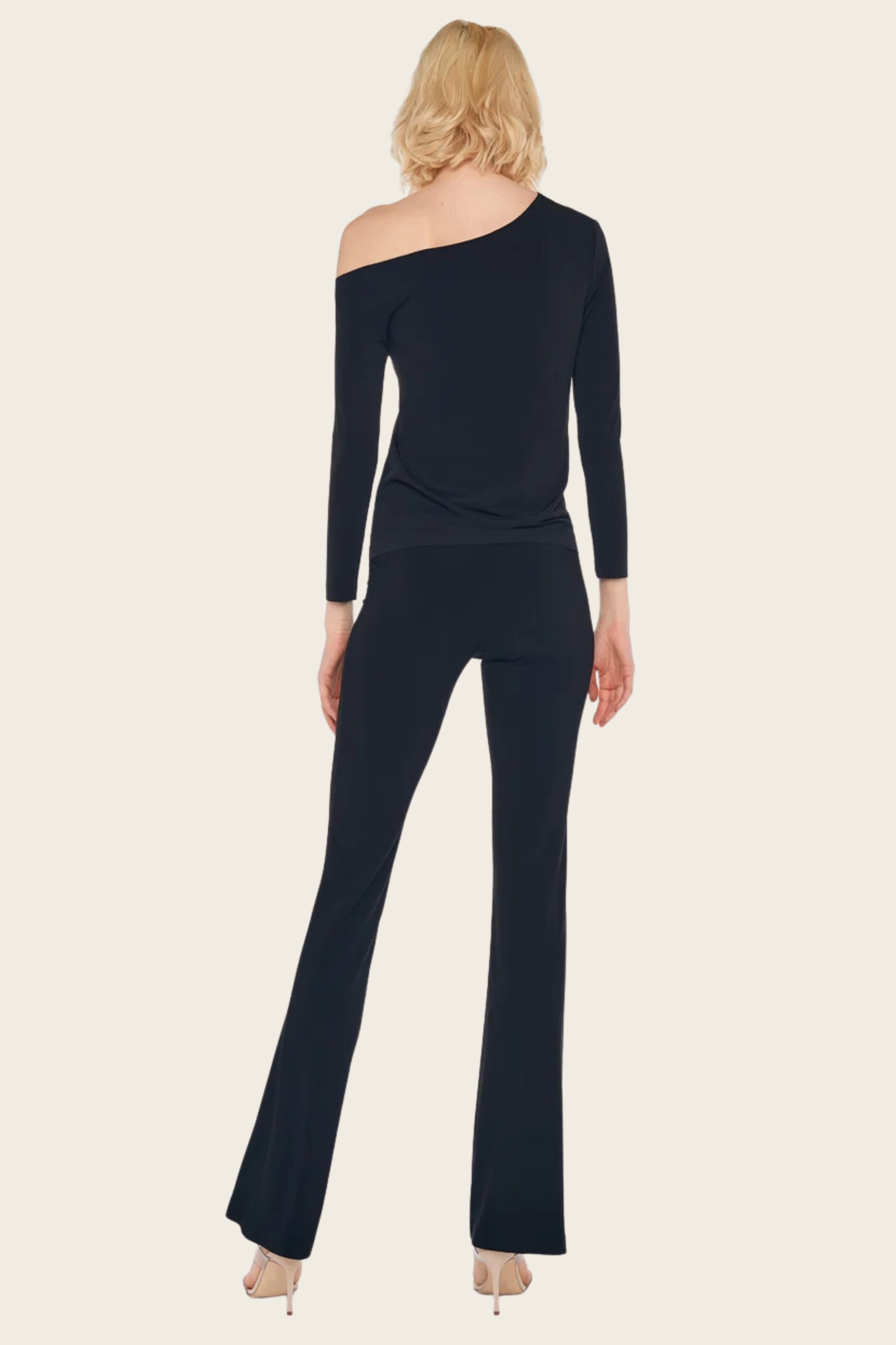 Long Sleeve Drop Shoulder Top - Norma Kamali