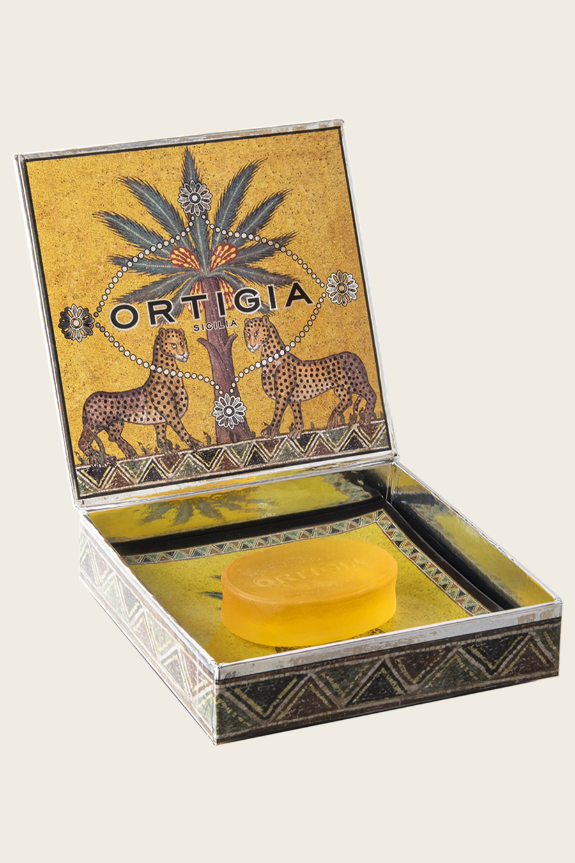 Conjunto Prato de Vidro & Sabonete Zagara — Ortigia Sicilia