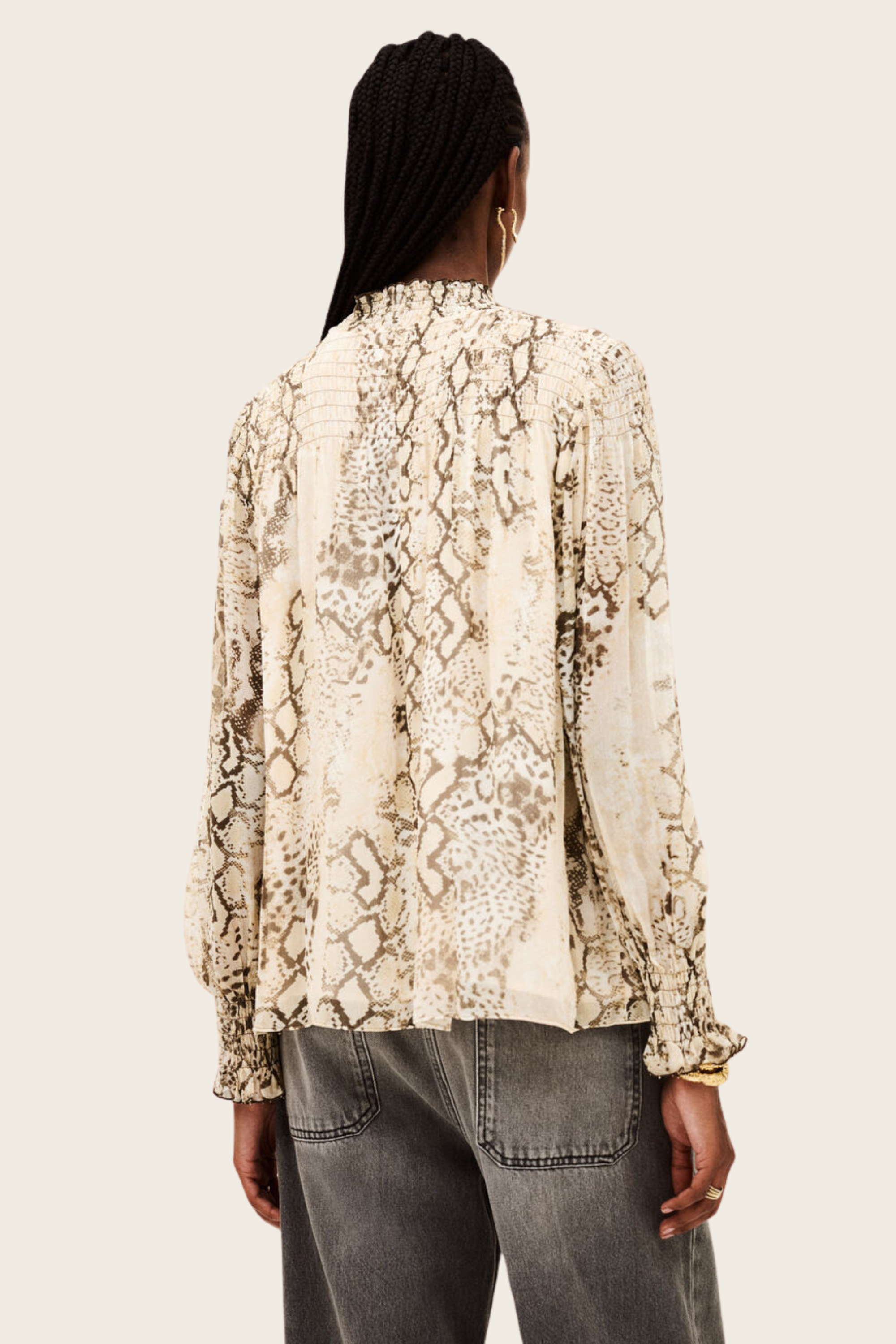 Shamy High Neck Blouse - Ba&Sh