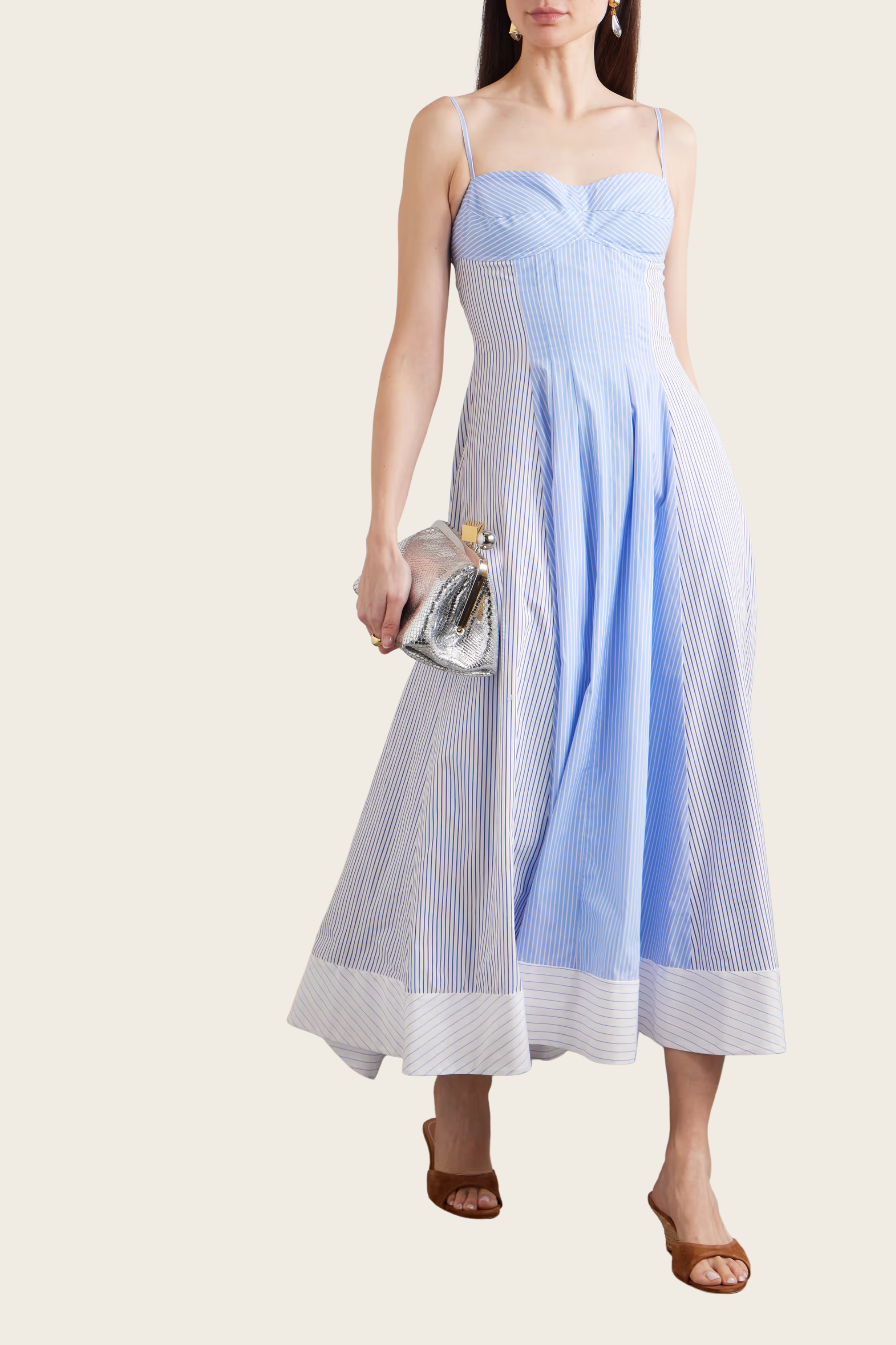 Chamberlain Striped Poplin Midi Dress - Simkhai