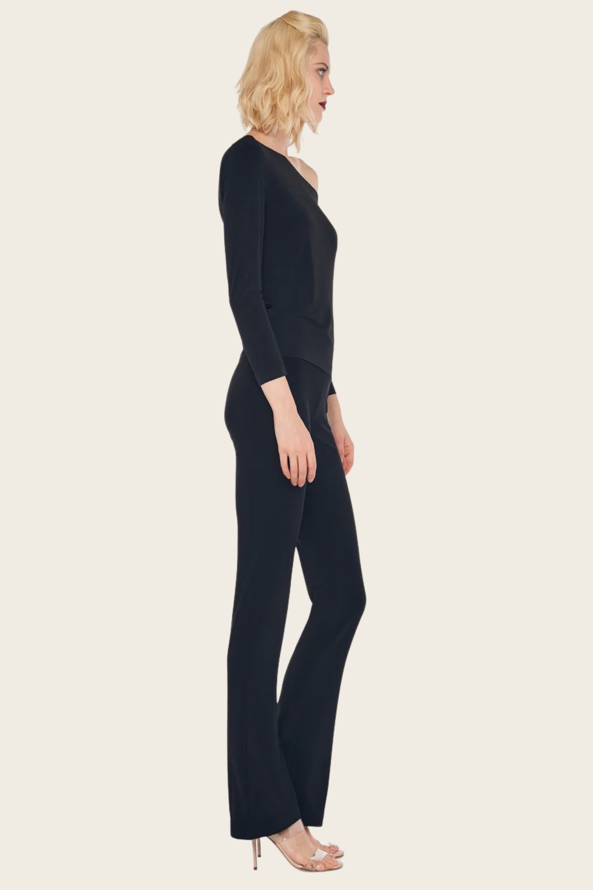 Long Sleeve Drop Shoulder Top - Norma Kamali
