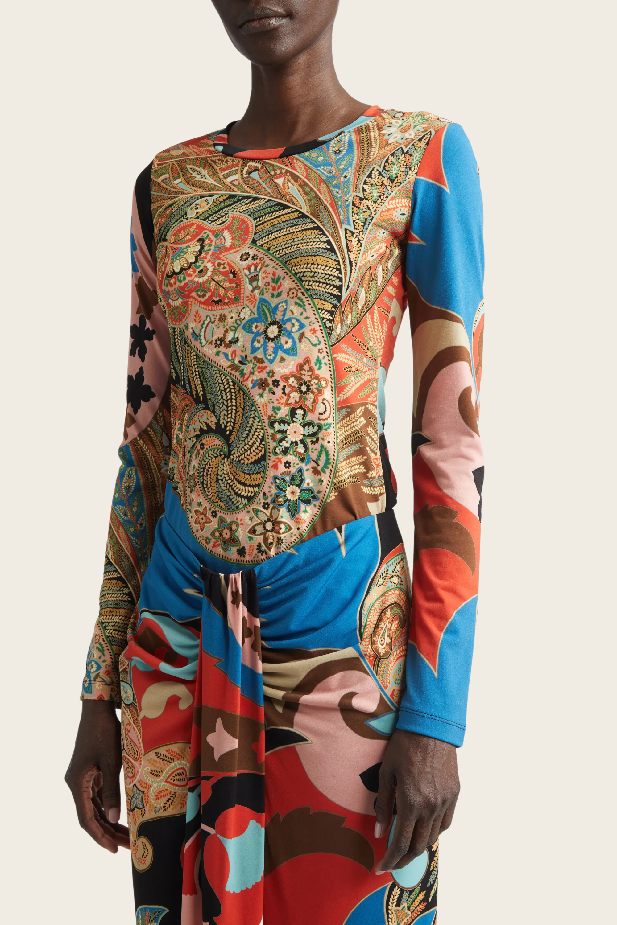 Paisley Long Sleeve Jersey Top - Etro - ESPACE CANNELLE - New Arrivals - SS26