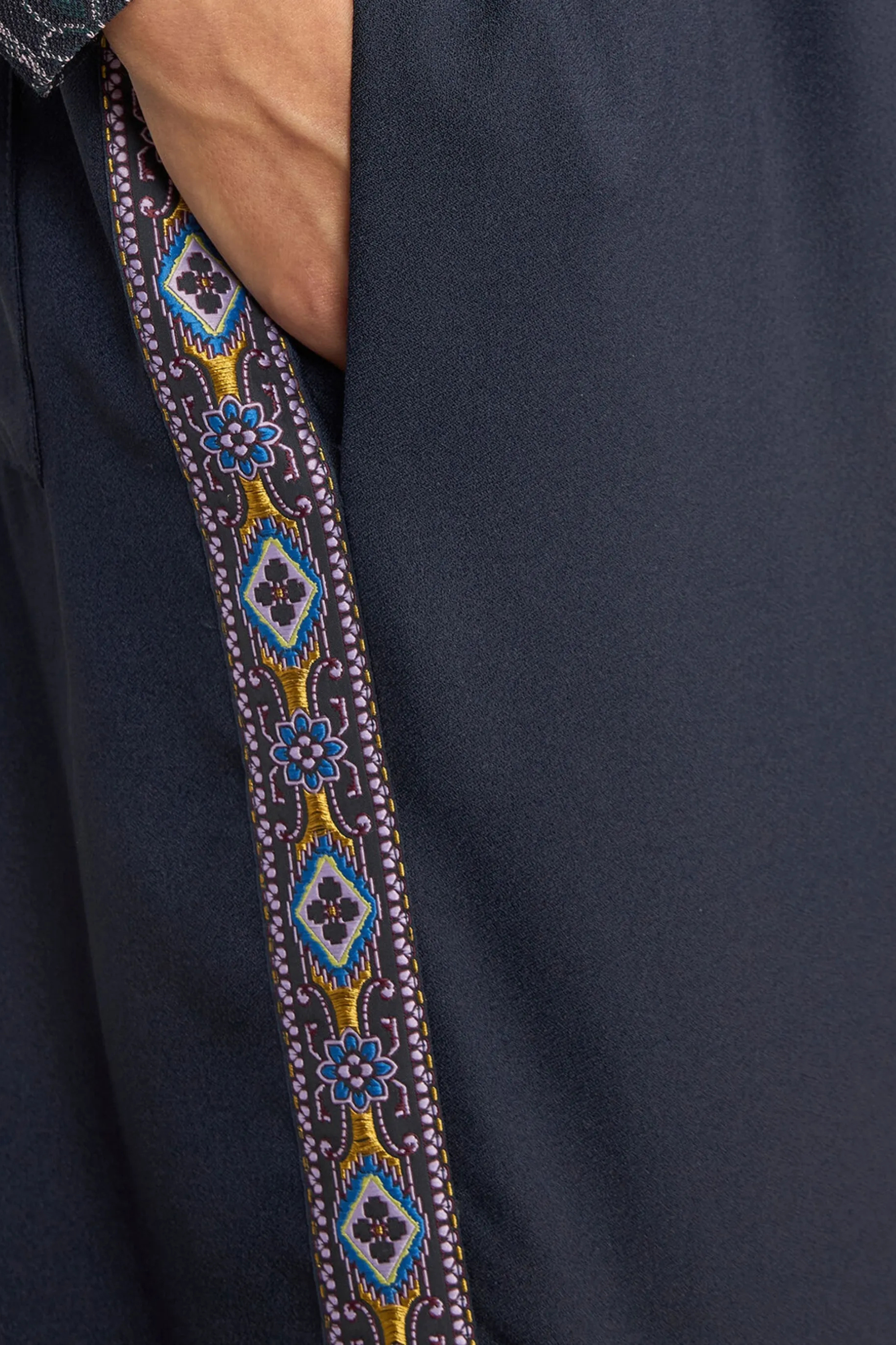 Drawstring Wide-Leg Trousers - Etro