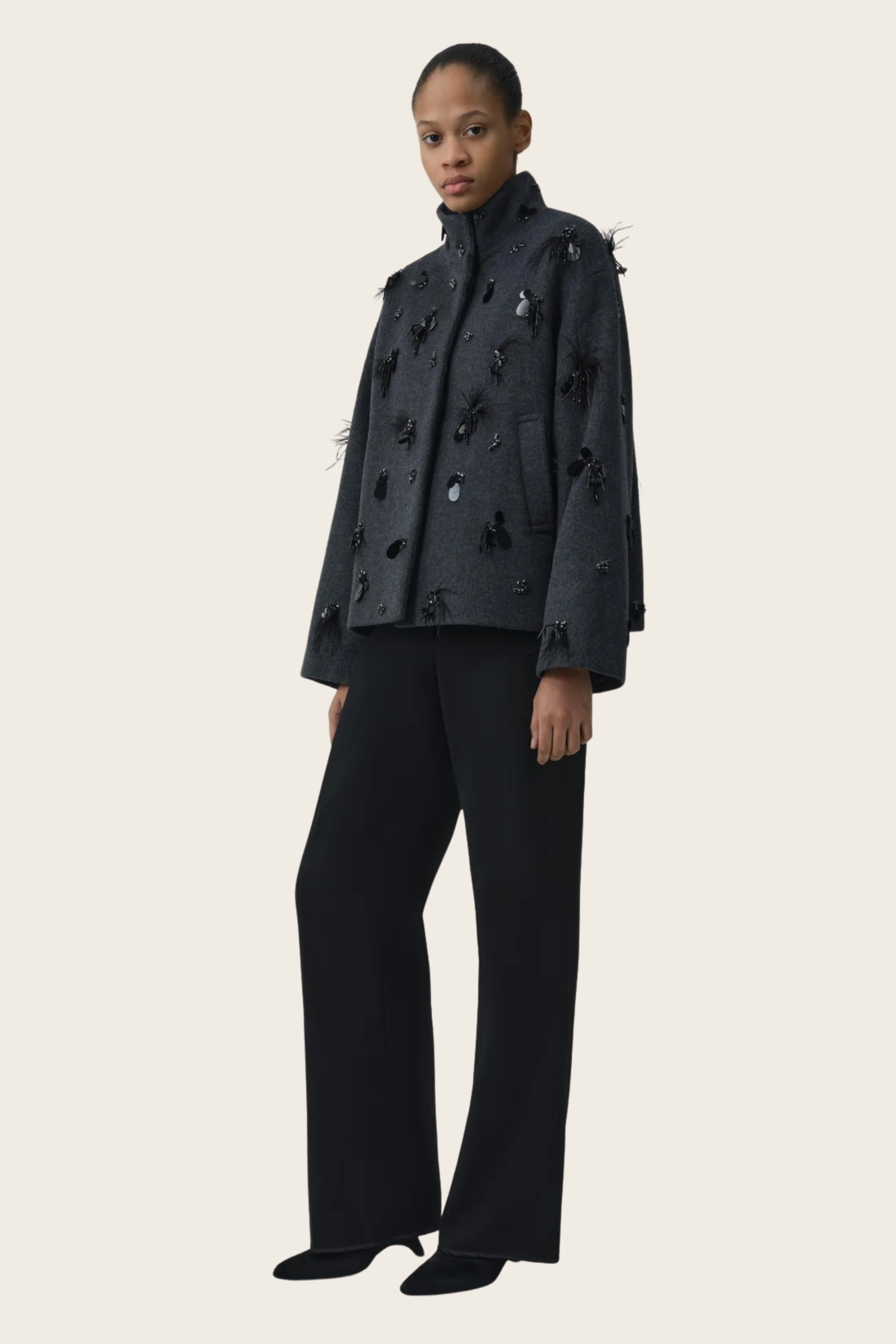 Siena Embellished Wool Jacket - Simkhai