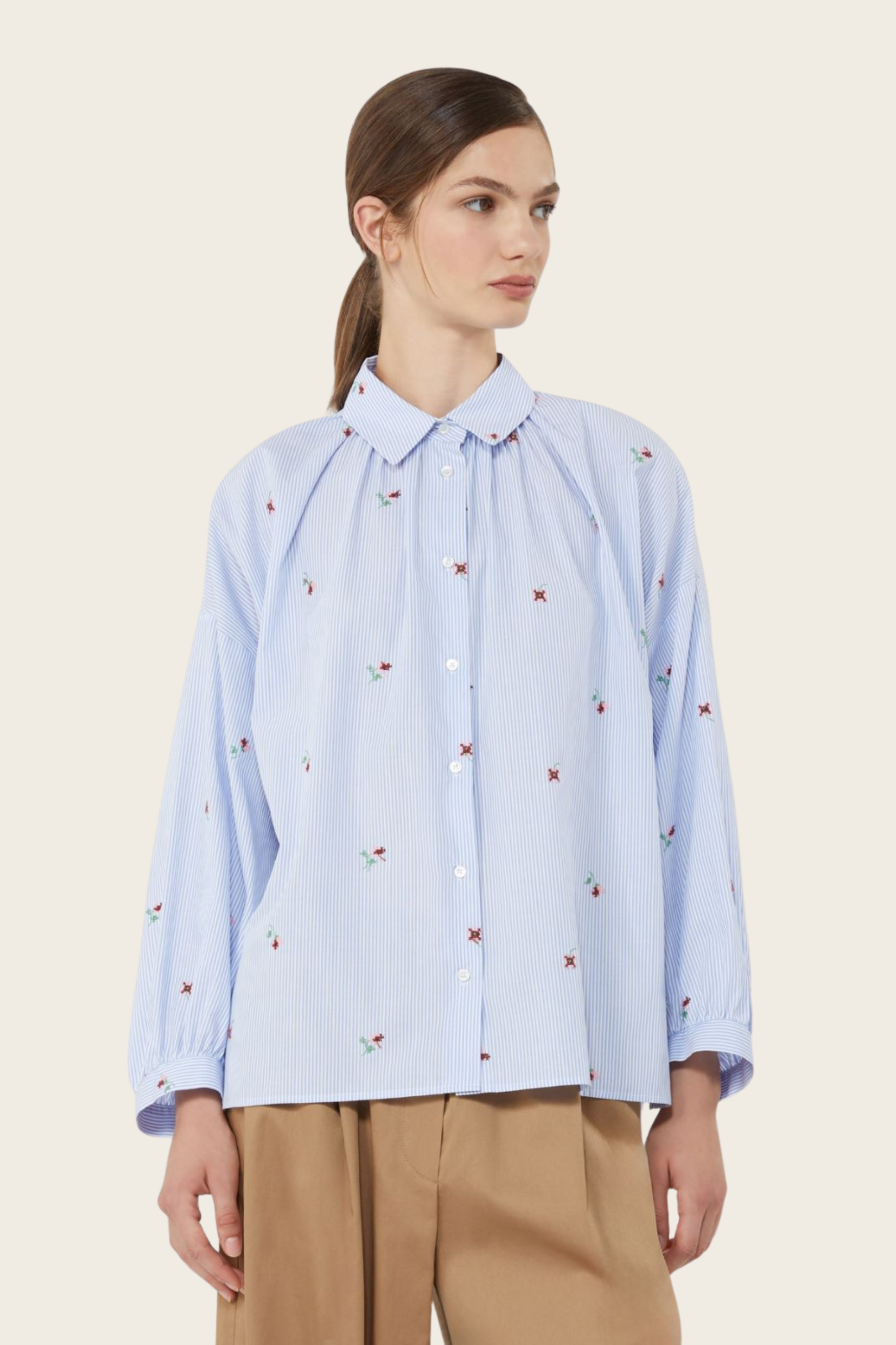 Butterfly Poplin Shirt - MaxMara