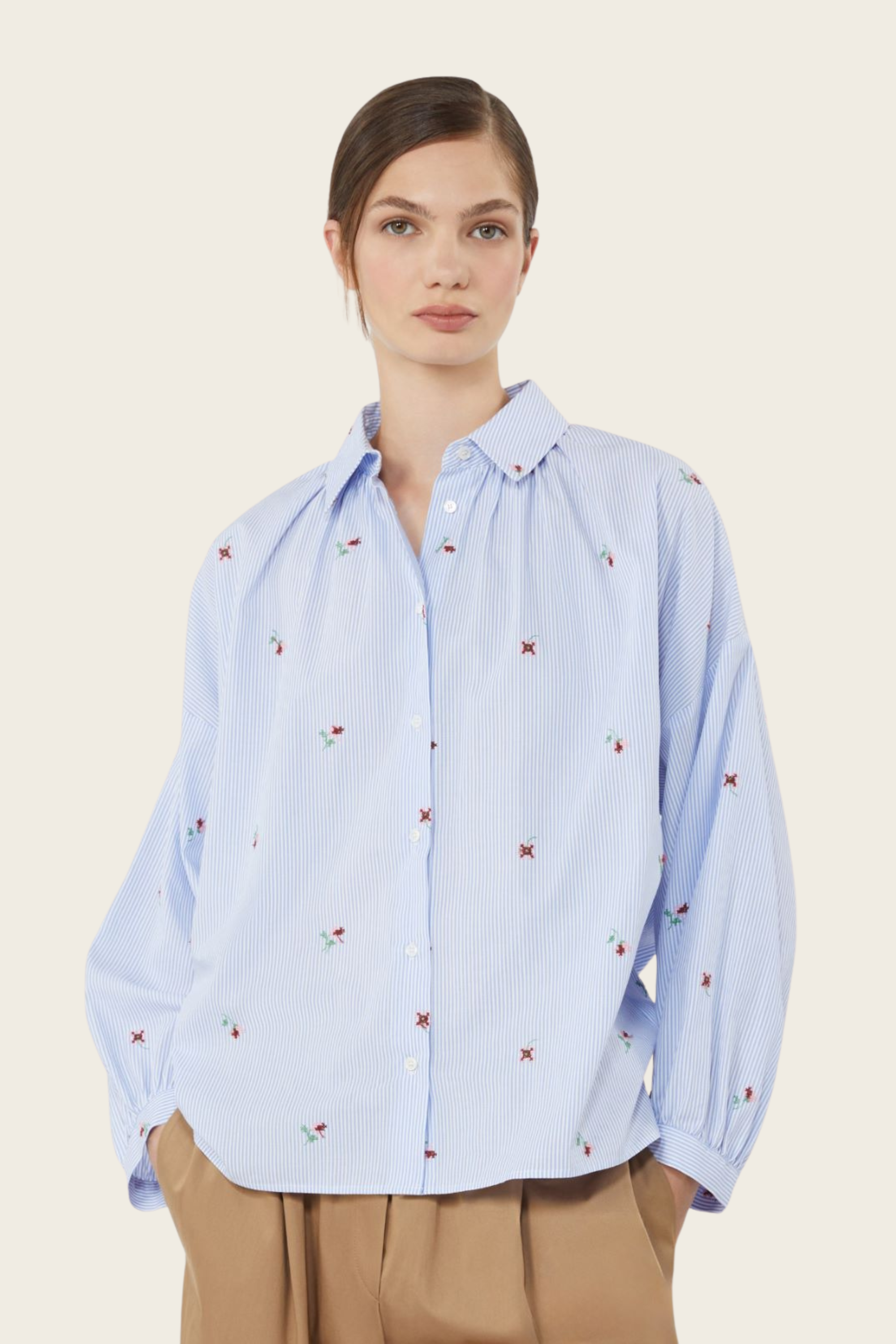 Butterfly Poplin Shirt - MaxMara