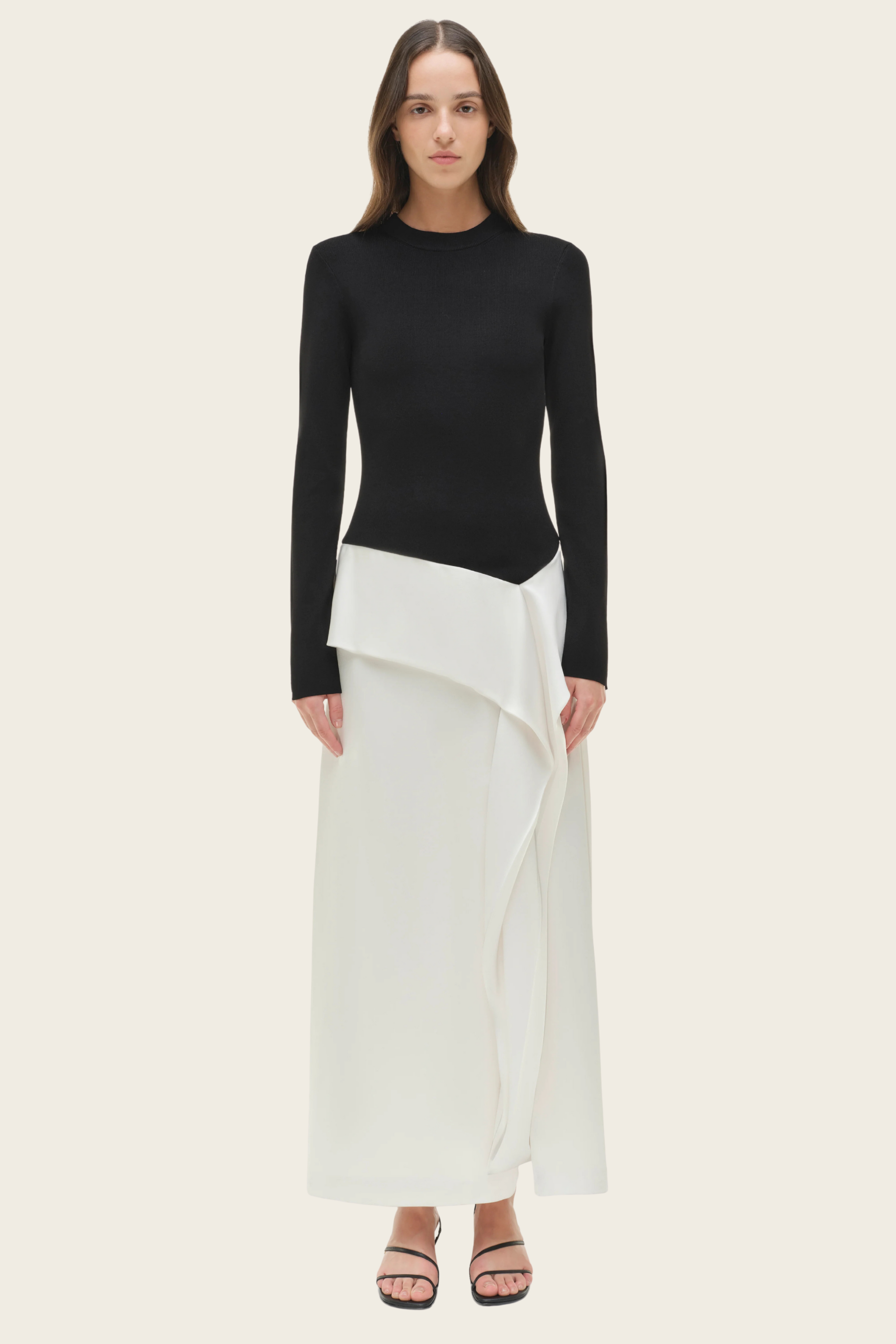Ornella Knit Satin Midi Dress - Simkhai