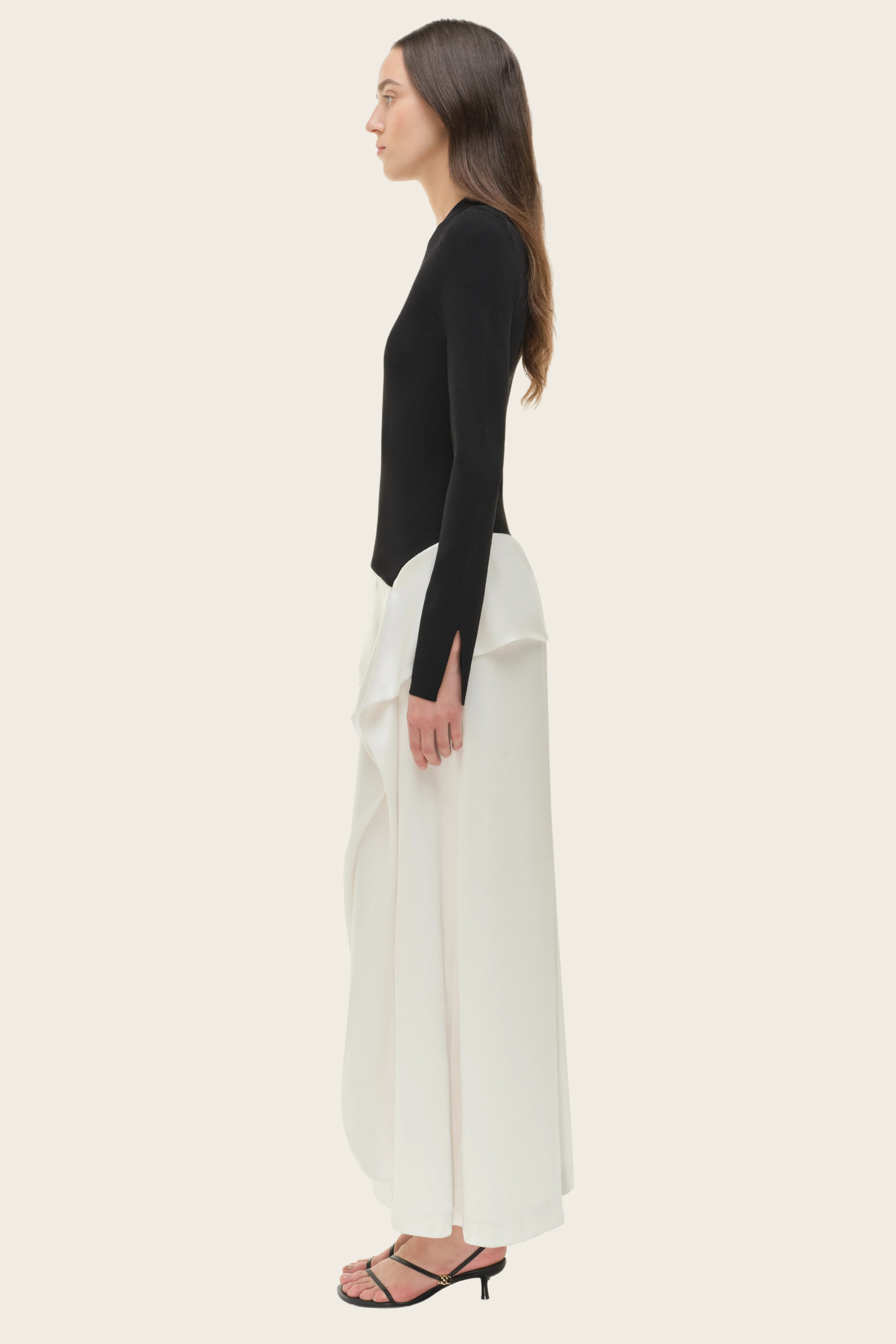 Ornella Knit Satin Midi Dress - Simkhai