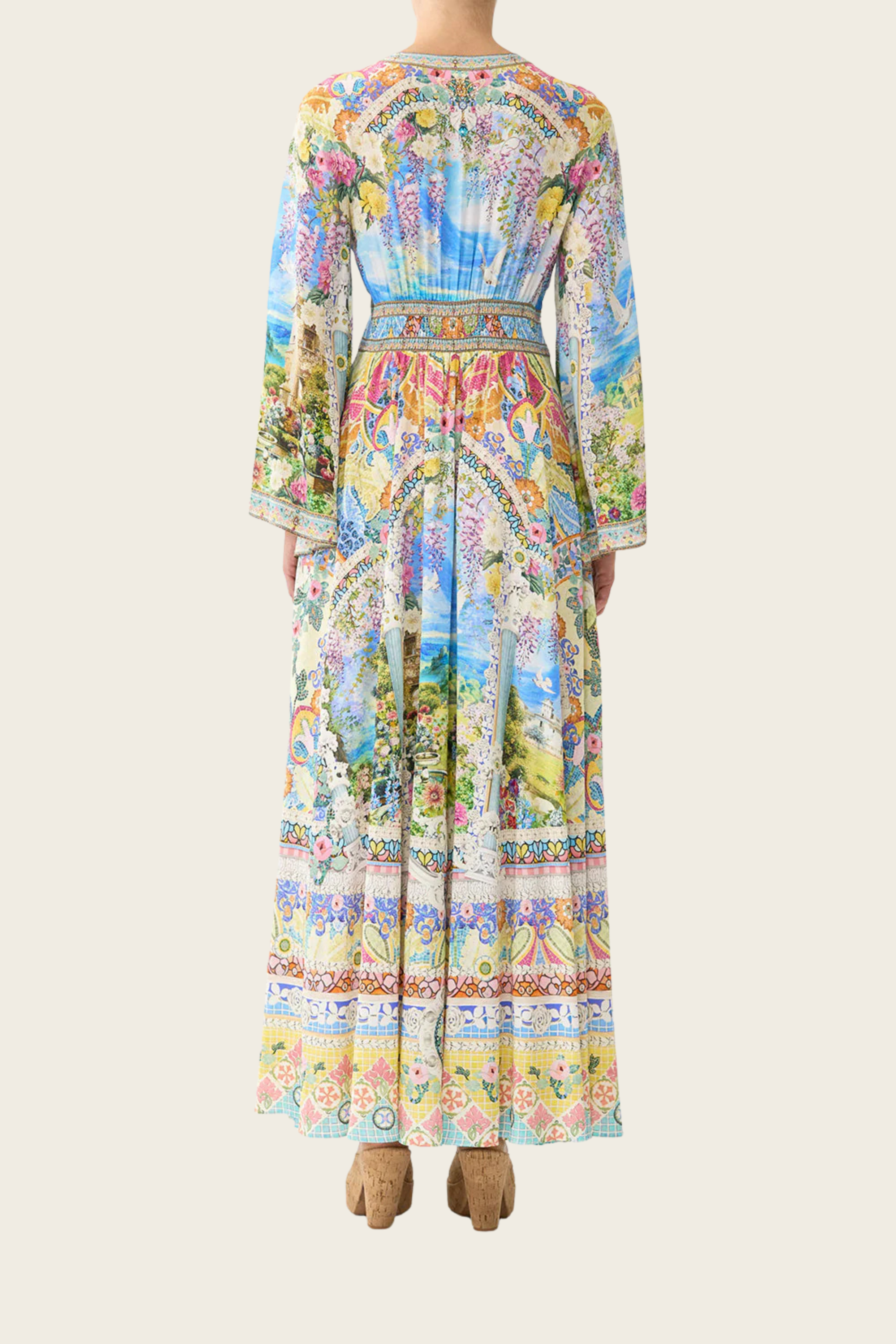 Kimono Sleeve Dress with Shirring Detail - Navas Nouveau - Camilla - ESPACE CANNELLE - SS26 - New Arrivals