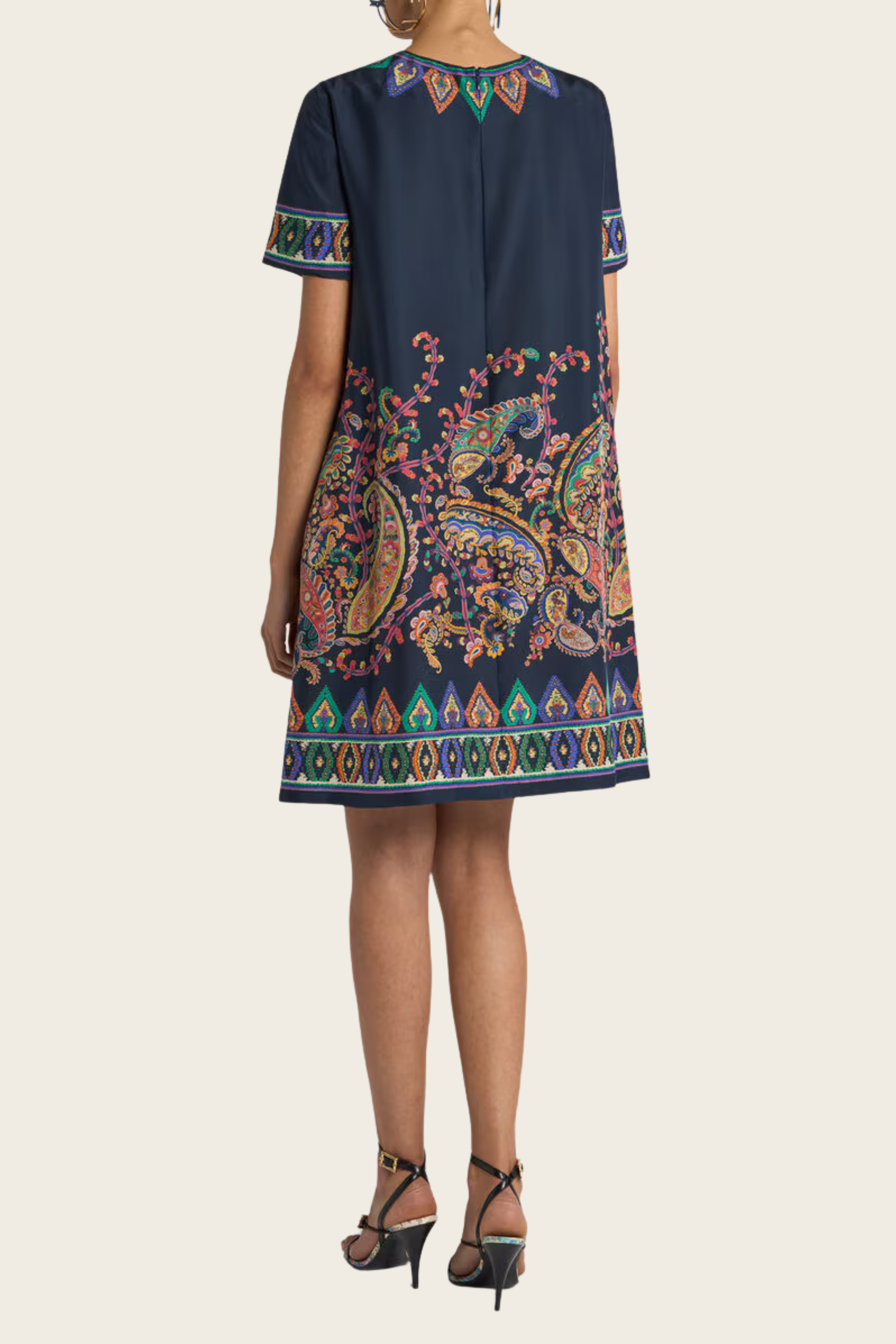 Silk Habotai Mini Tunic Dress - Etro