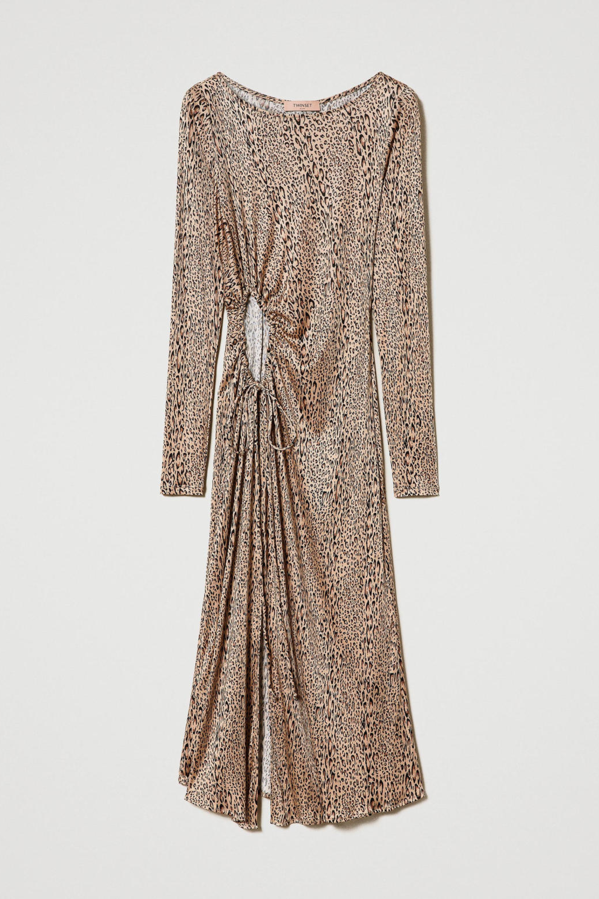 Midi Dress with Animal Print - Twinset