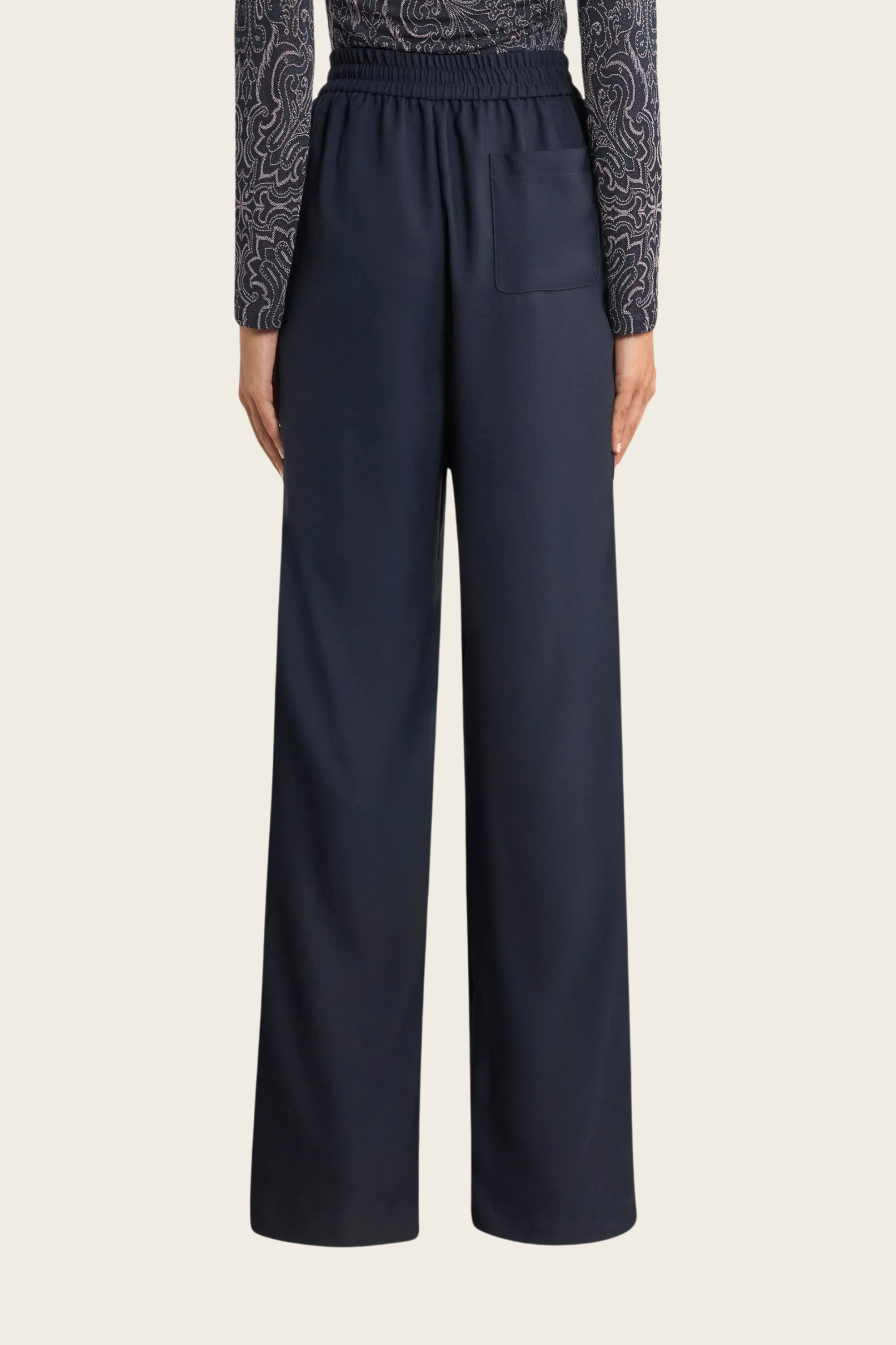 Drawstring Wide-Leg Trousers - Etro