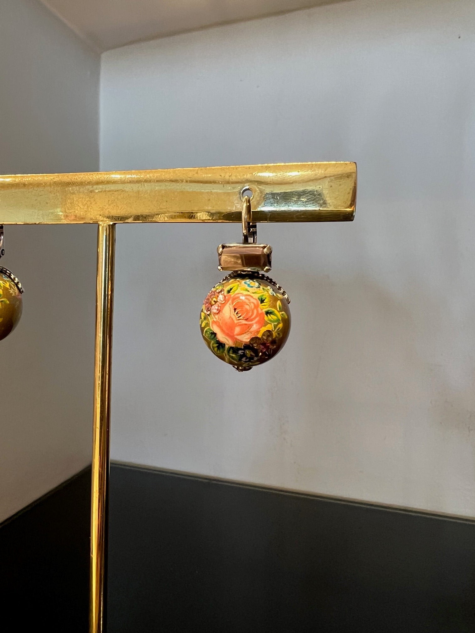 Decalco earrings mini gold - Gas Bijoux