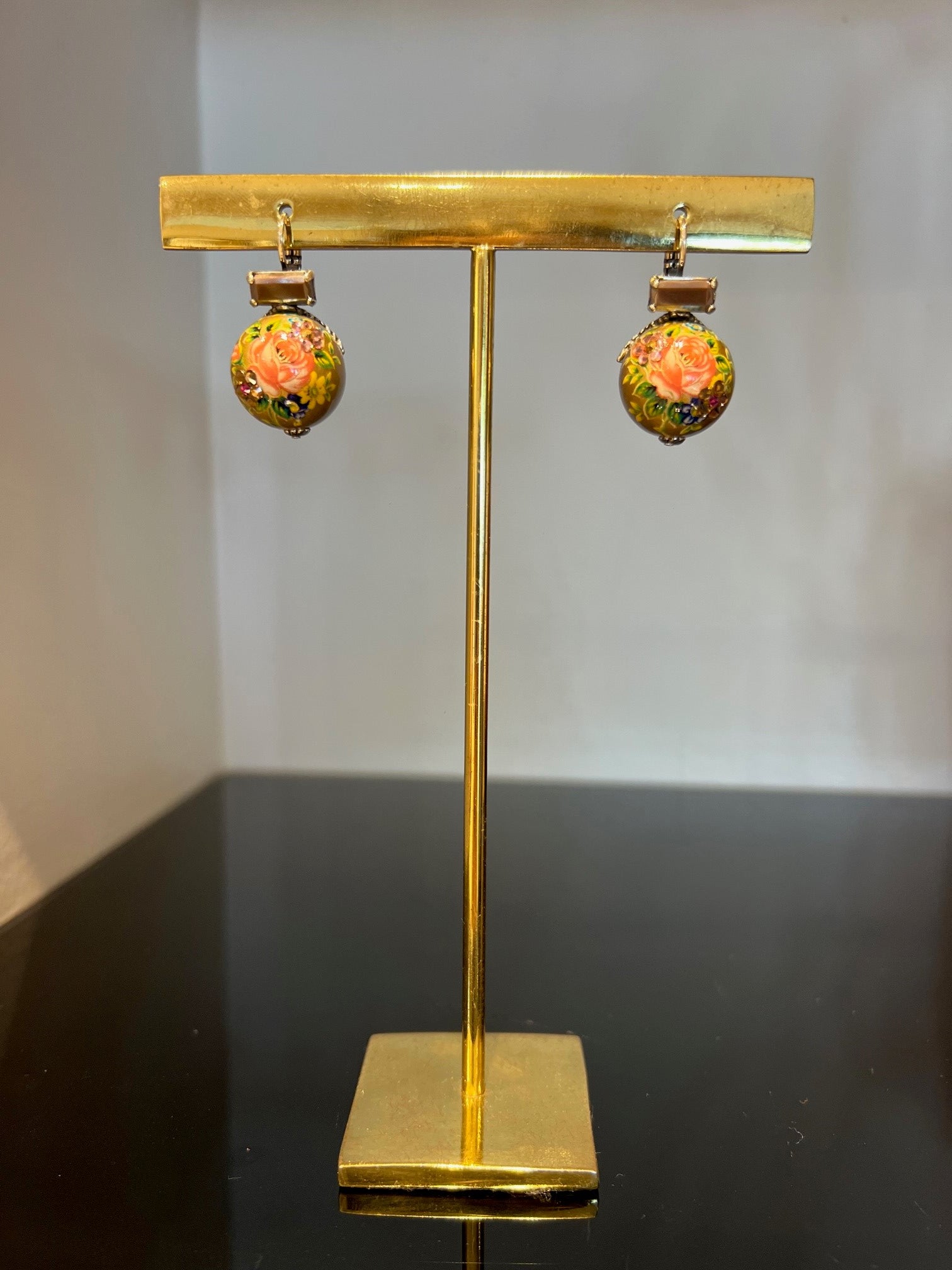 Decalco earrings mini gold - Gas Bijoux
